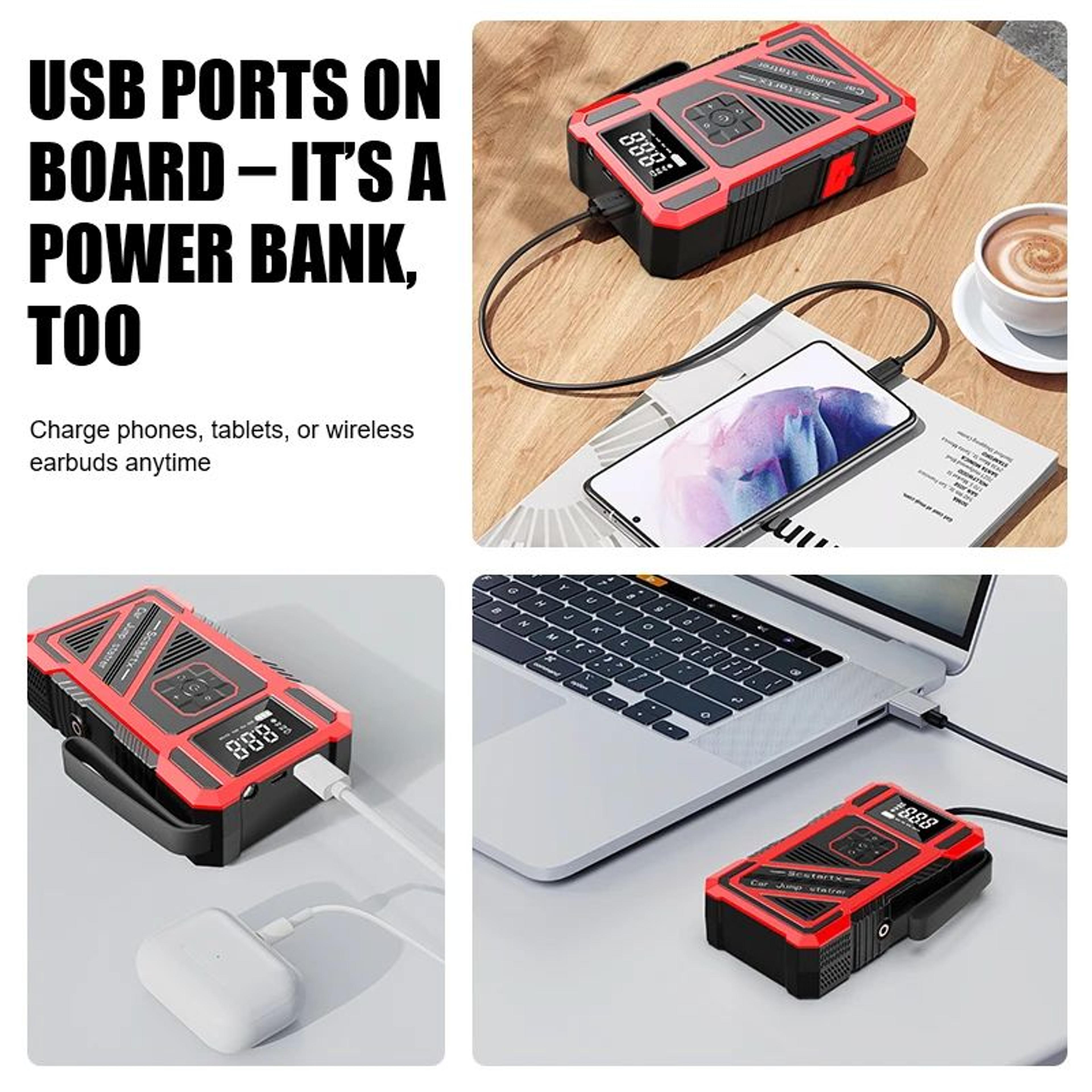 PowerDrive 4 In 1 Car Emergency Jump Starter And Air Compressor 1