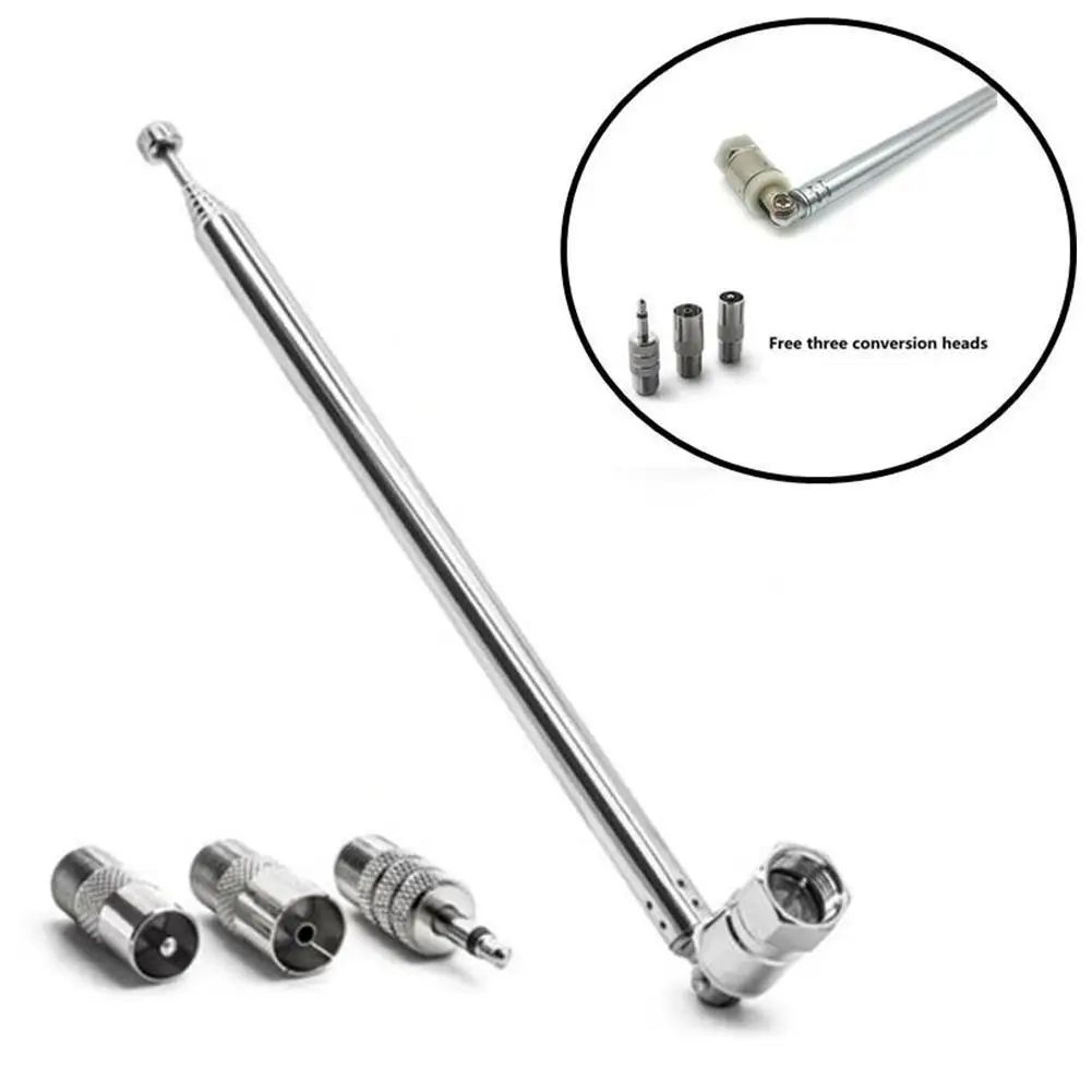 telescopic fm radio antenna with 3.5mm adapter for hifi receiver
