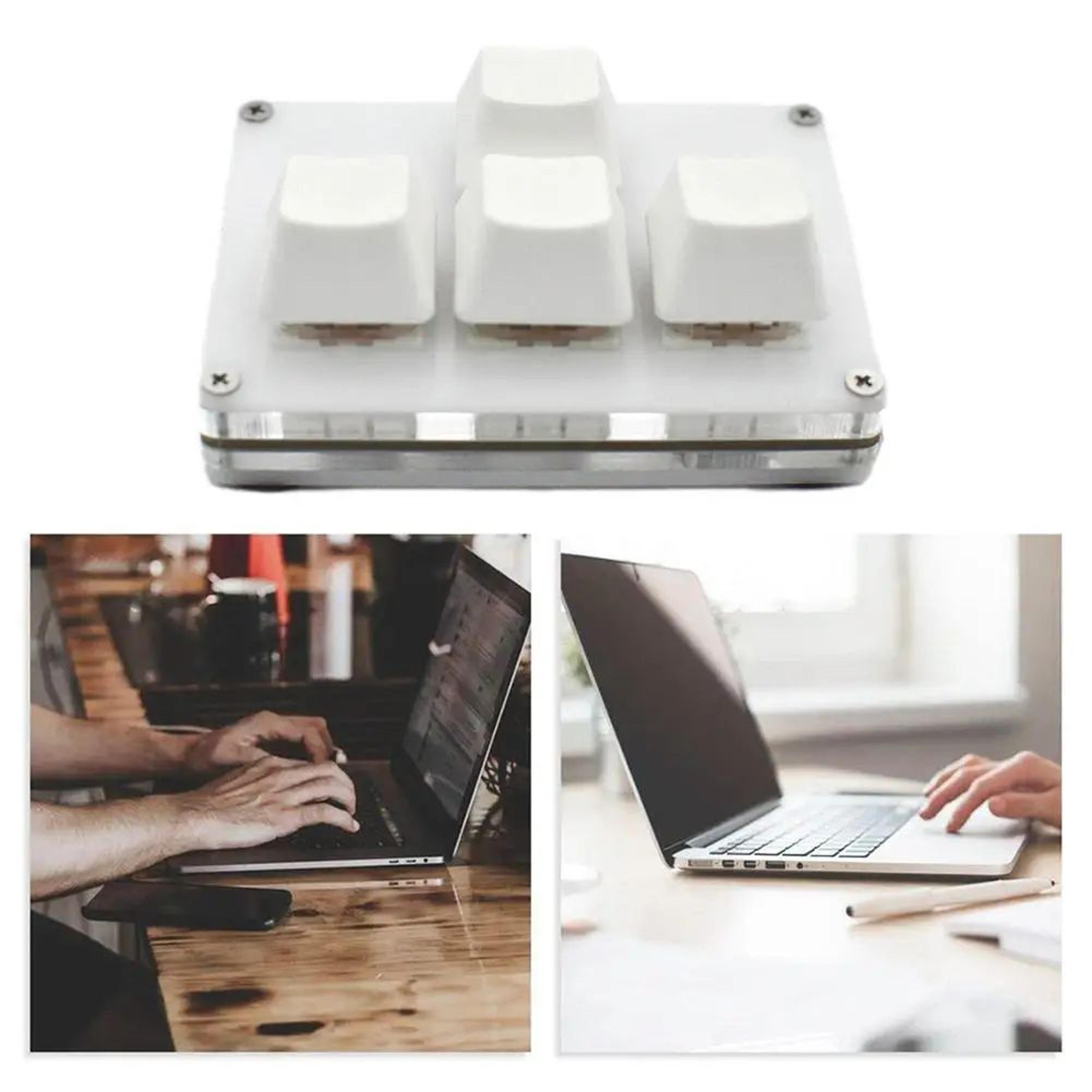 Mini Mechanical Macro Keyboard 4 Key Programmable Shortcut Keypad 1