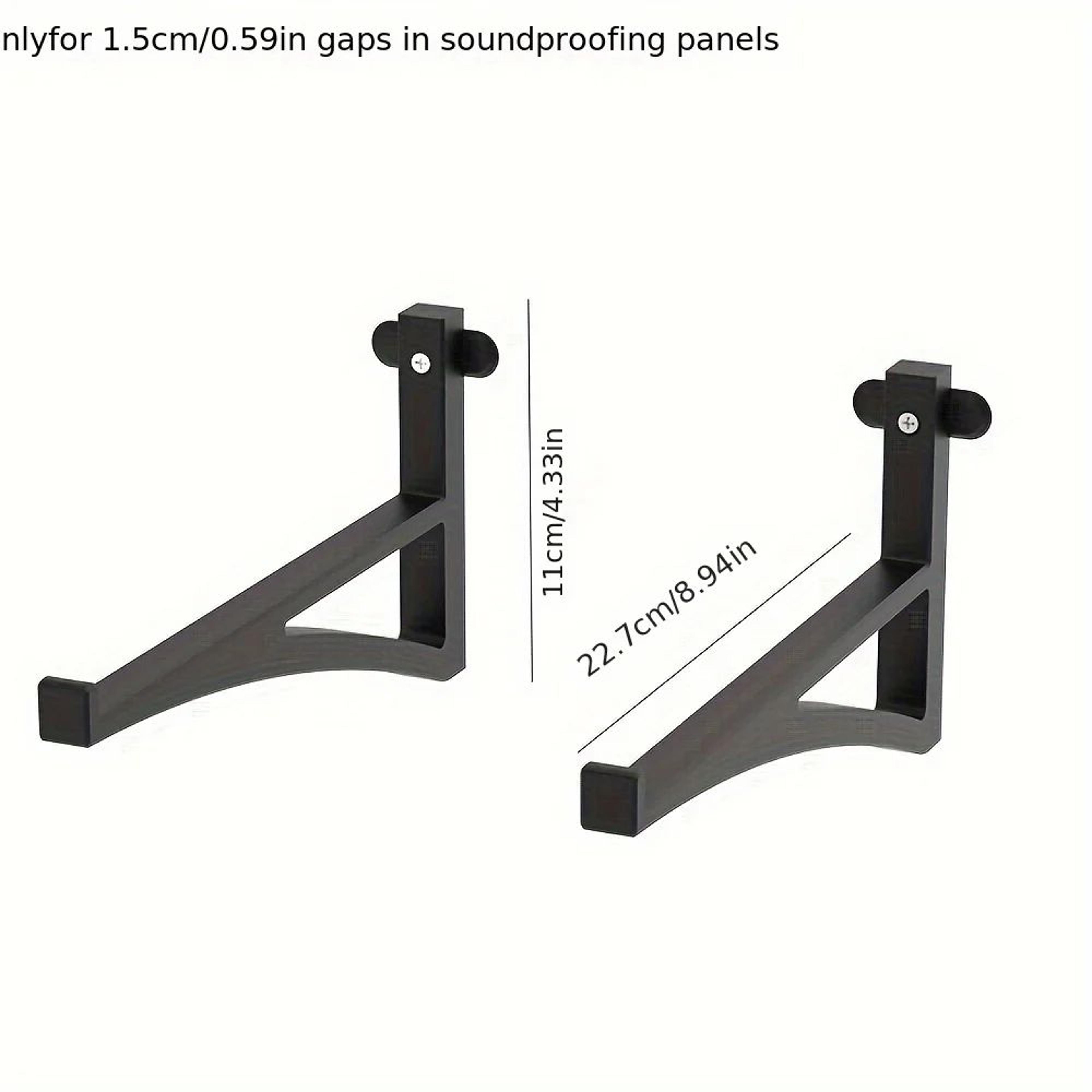 Acoustic Foam Panel Shelf Brackets For Studio And Office Soundproofing 6