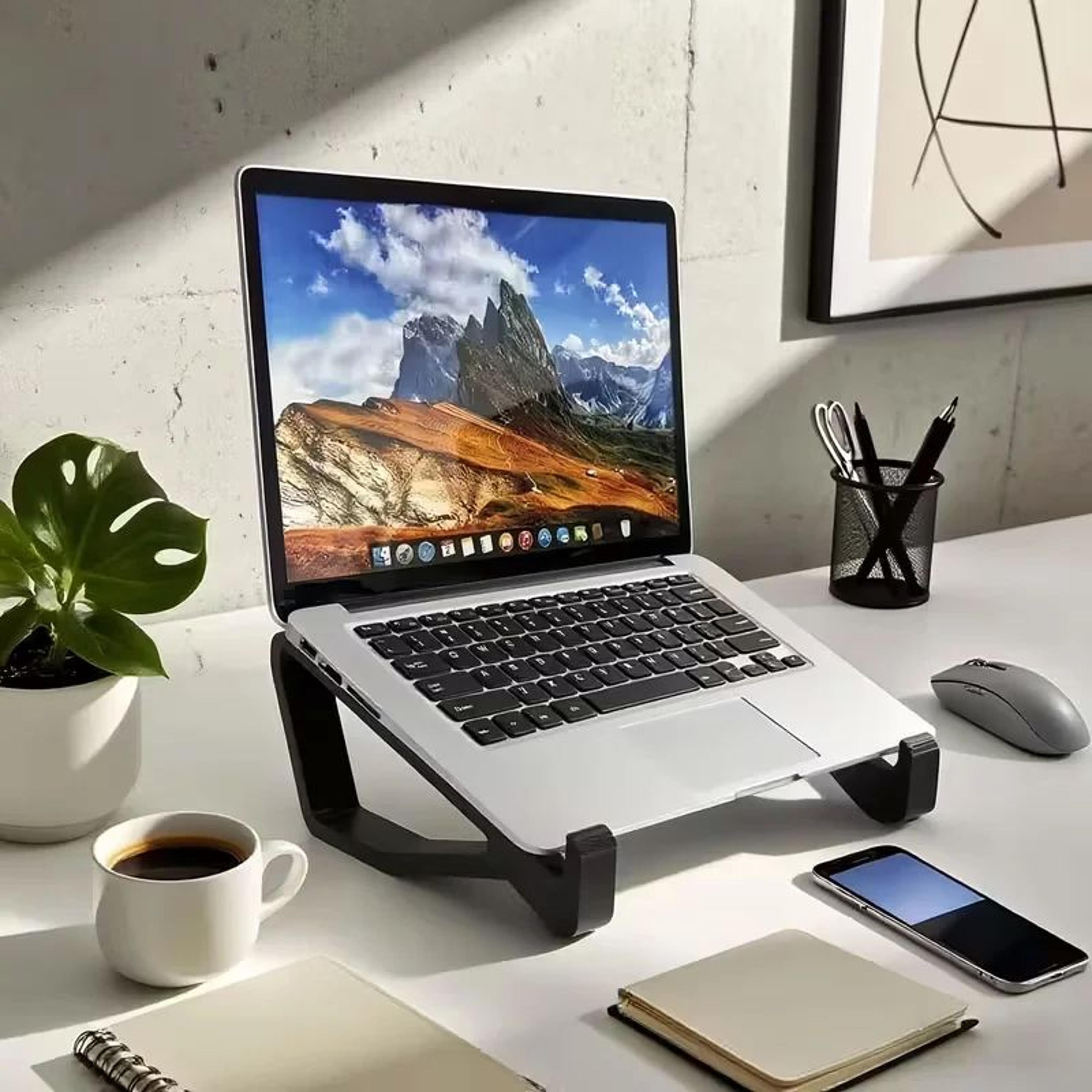 adjustable ergonomic laptop stand portable desk riser