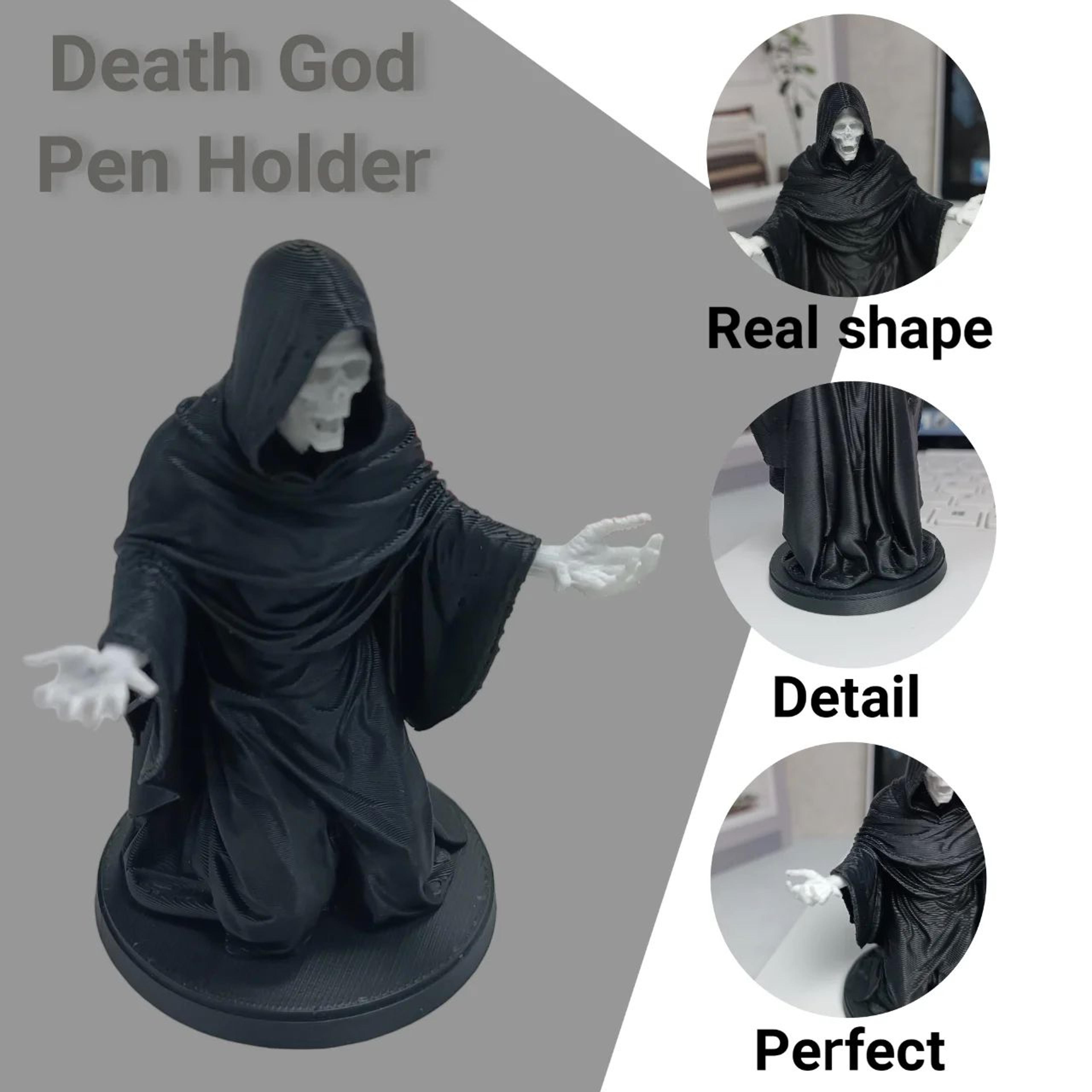 Funny Grim Reaper Pen Holder Desk Organizer 2