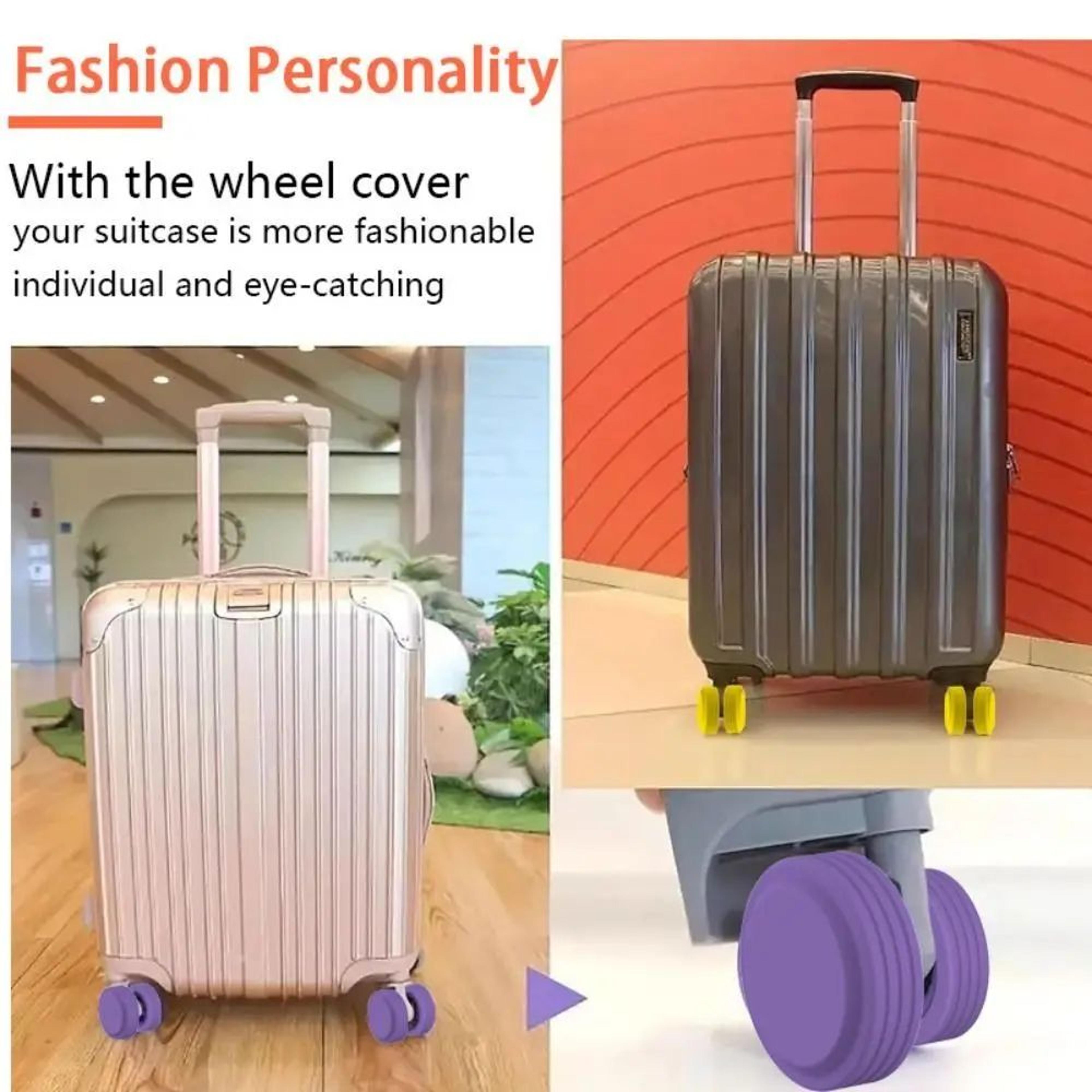 Silent Roll Silicone Luggage Wheel Protectors Set 3