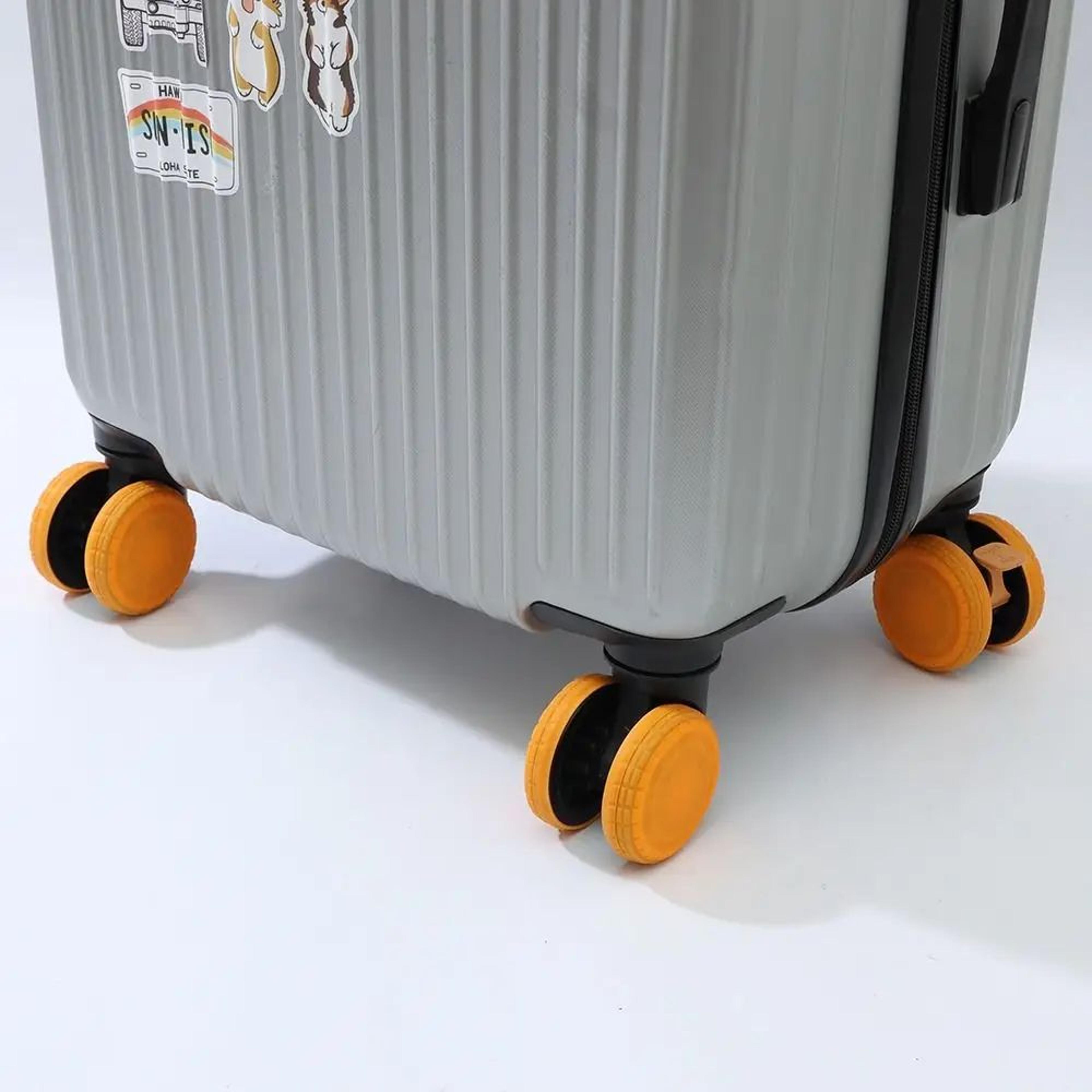 Silent Roll Silicone Luggage Wheel Covers 2