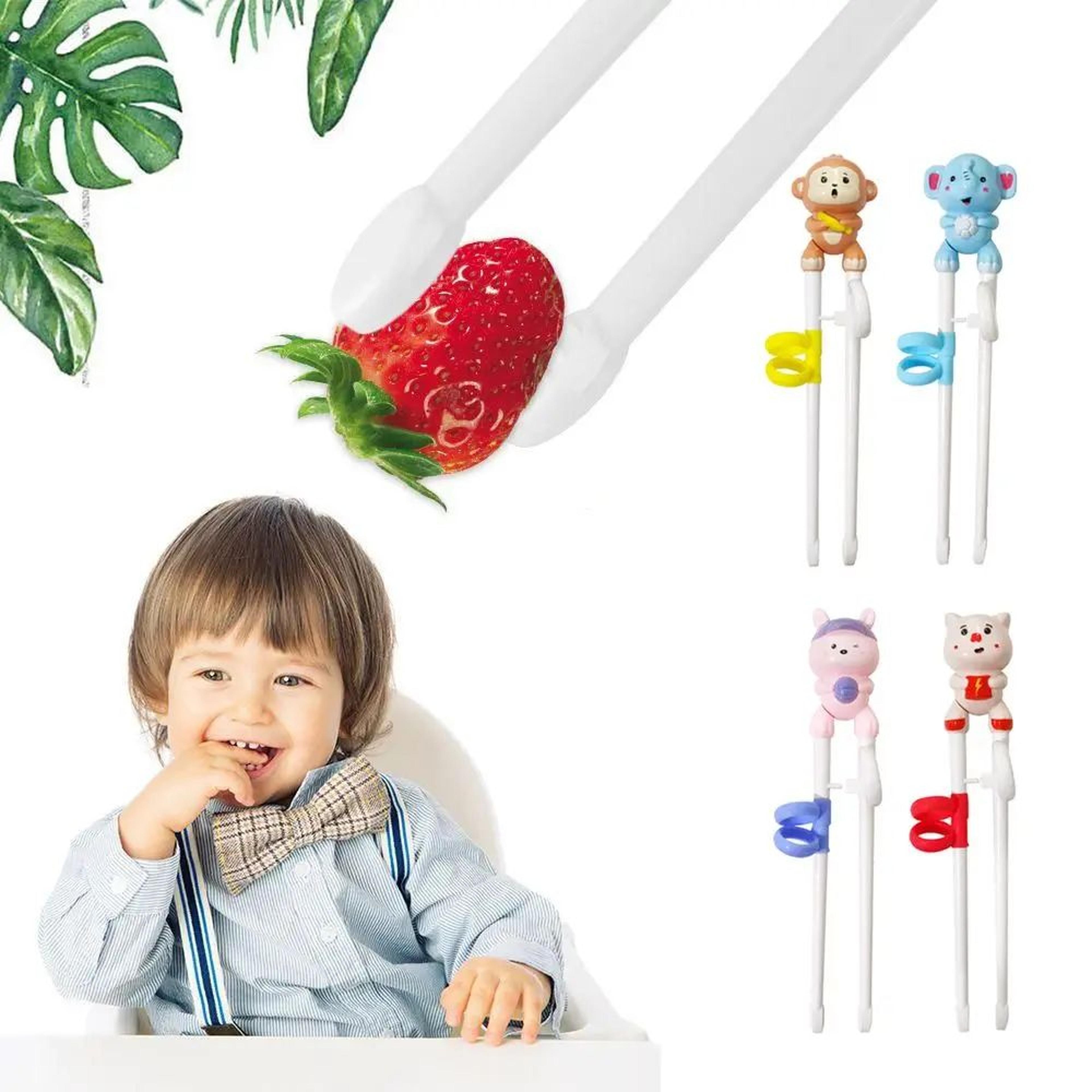 Cartoon Animal Kids Training Chopsticks Set 3
