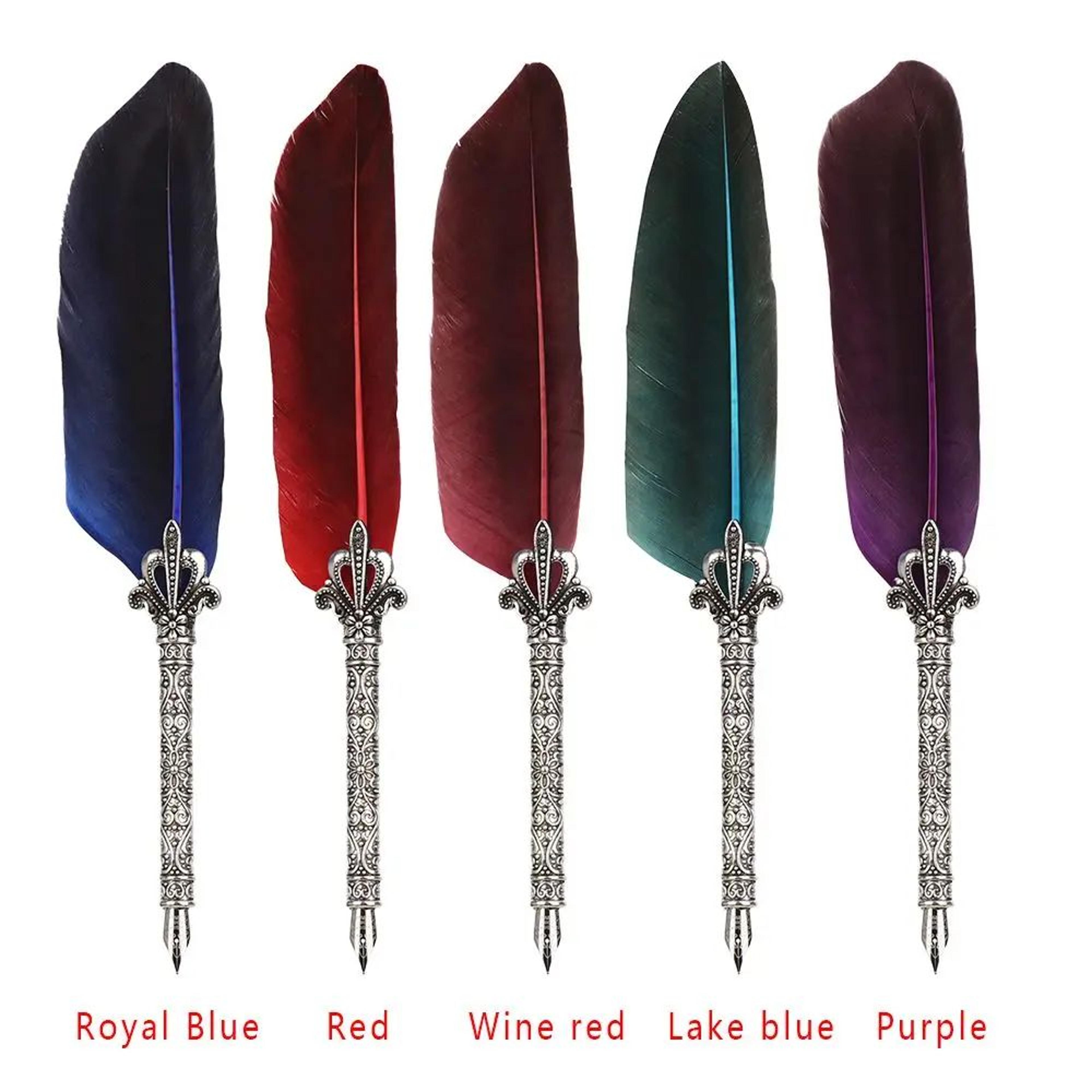 Vintage Feather Quill Calligraphy Pen Set 4