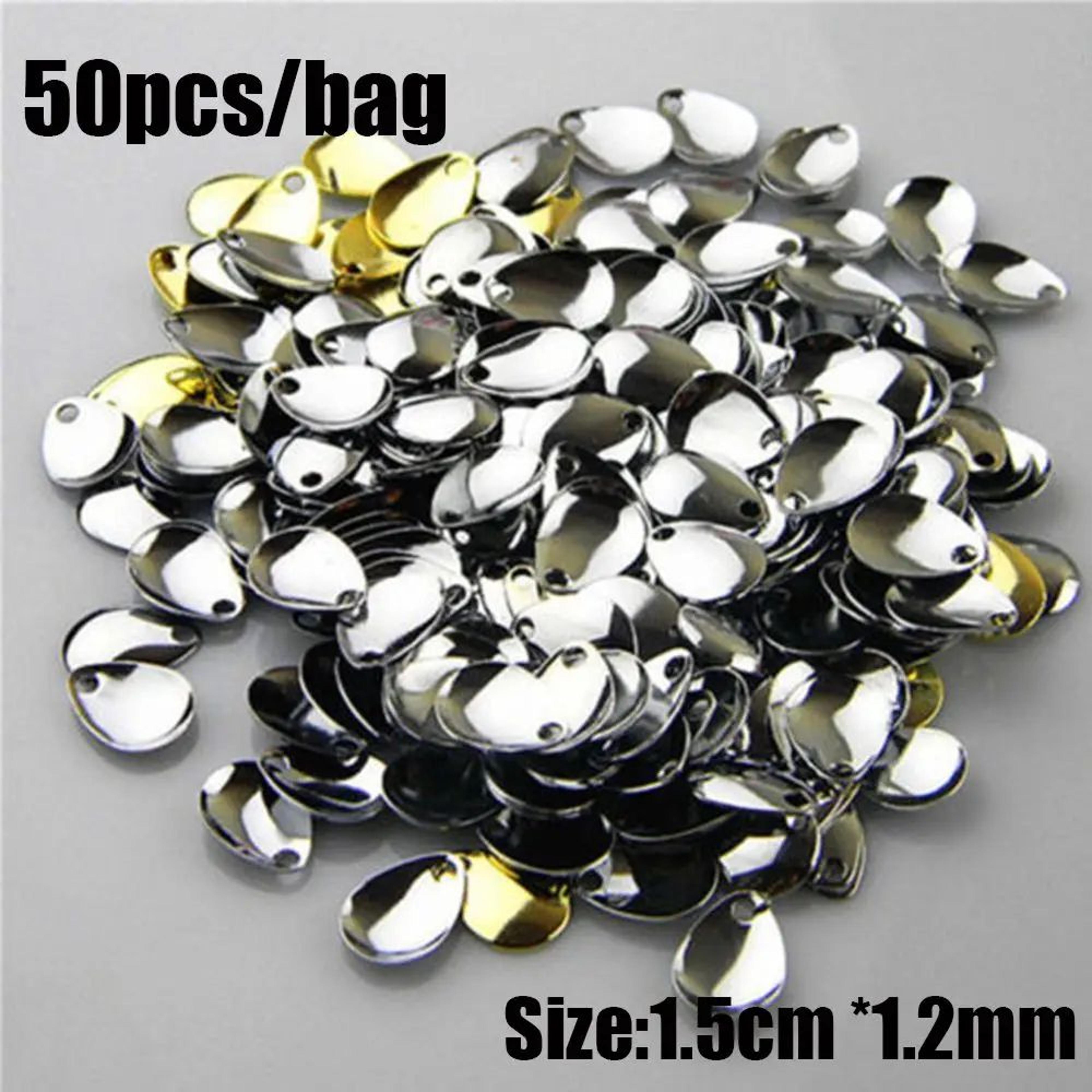 50 Piece Fishing Spinner Blades Set For Lure Making And Fish Attraction 6