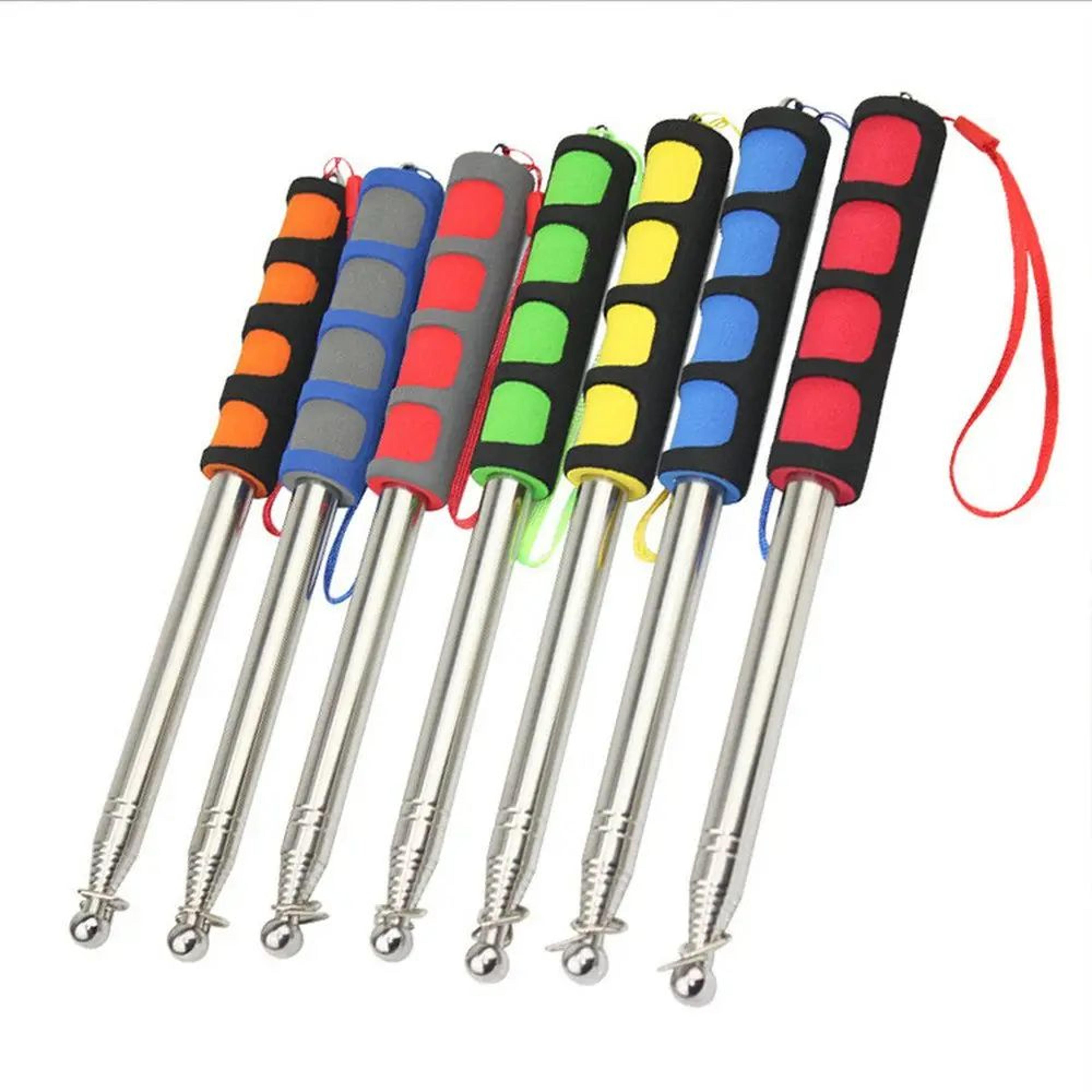 telescopic stainless steel flagpole pointer for tour guides and teaching
