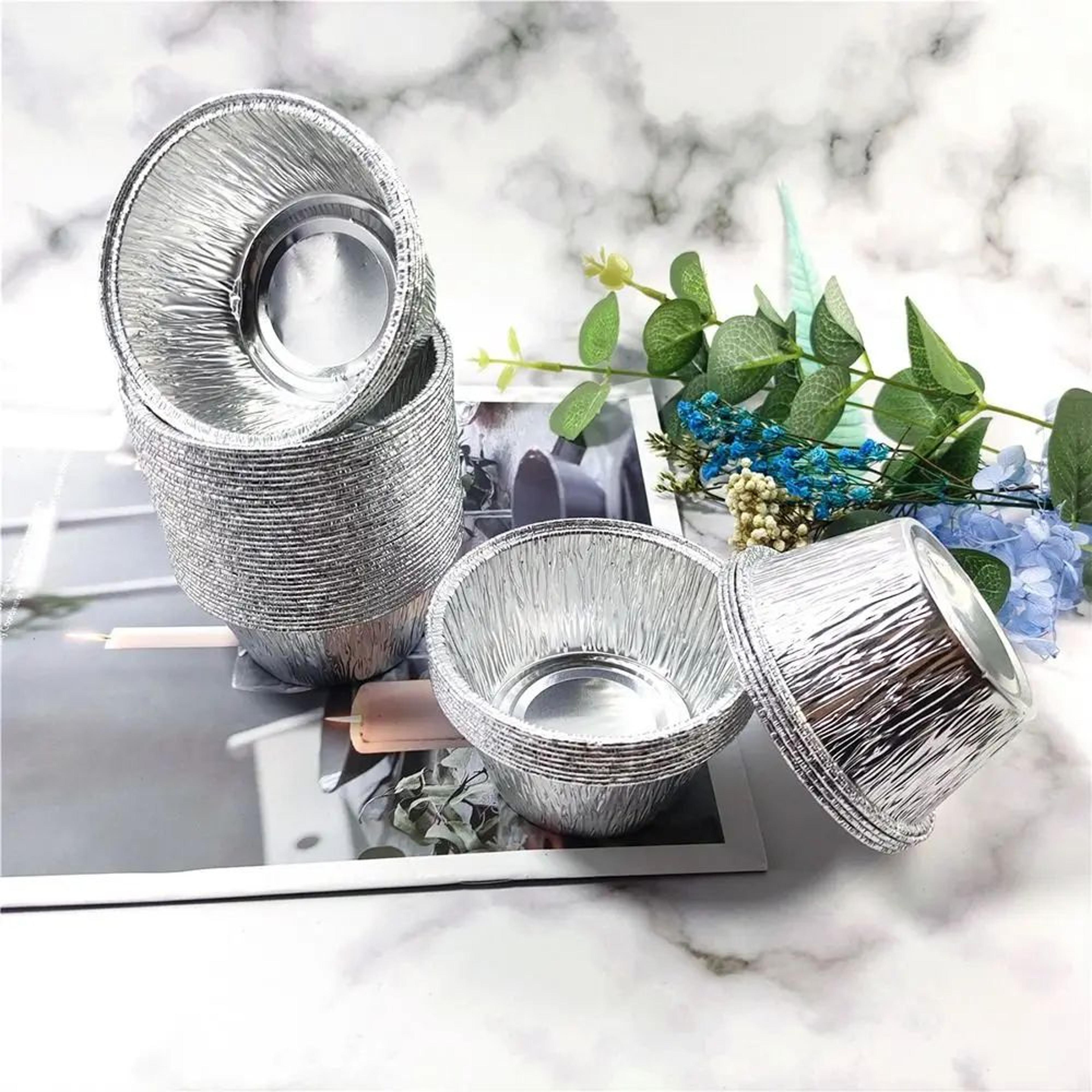 50 Piece Non Stick Foil Cupcake Liners For Muffin And Party Baking 1