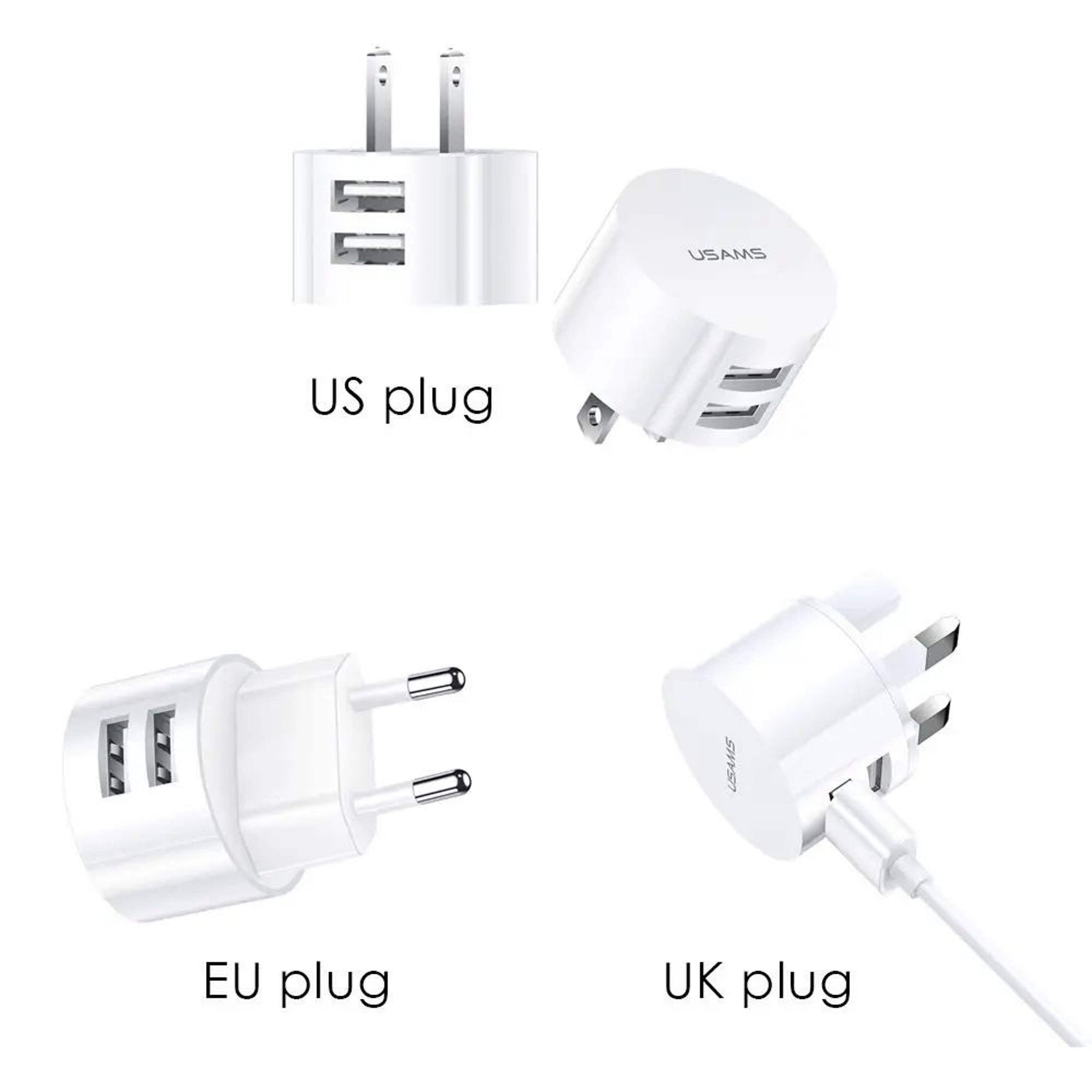 Mini Dual USB Wall Charger Adapter With Quick Charging Support 5