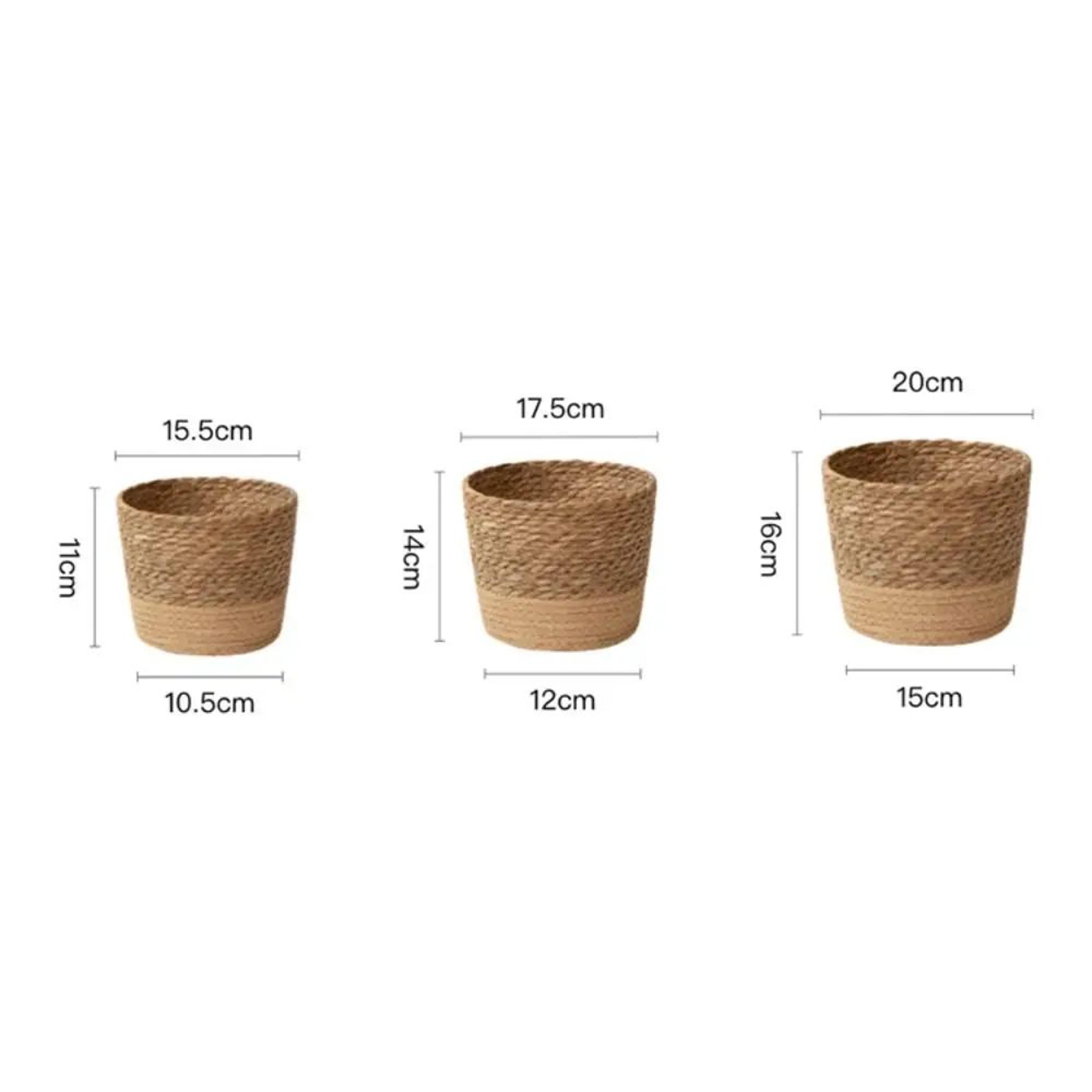 Handwoven Rattan Planter Basket For Indoor And Outdoor Plants 5