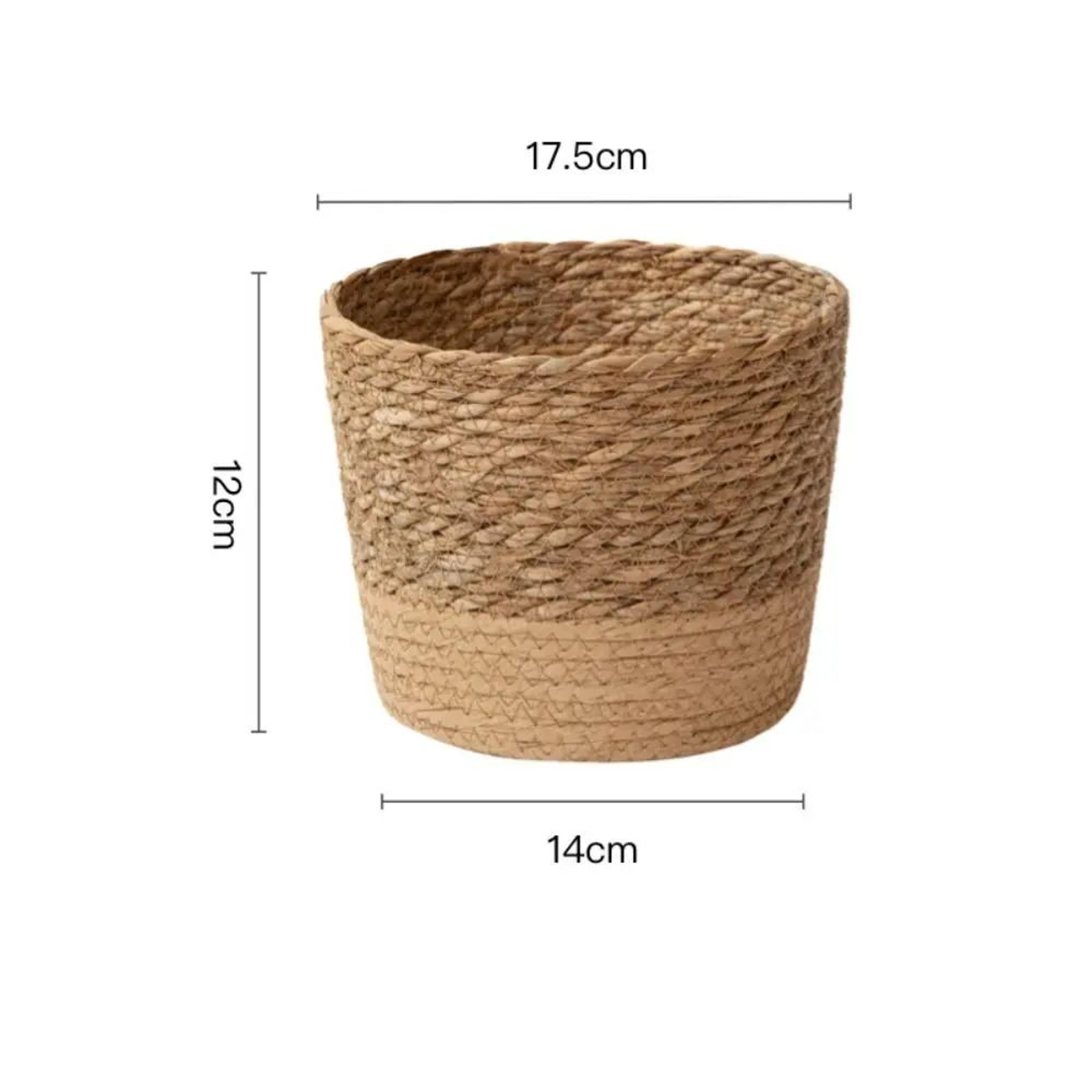 Handwoven Rattan Planter Basket For Indoor And Outdoor Plants 7