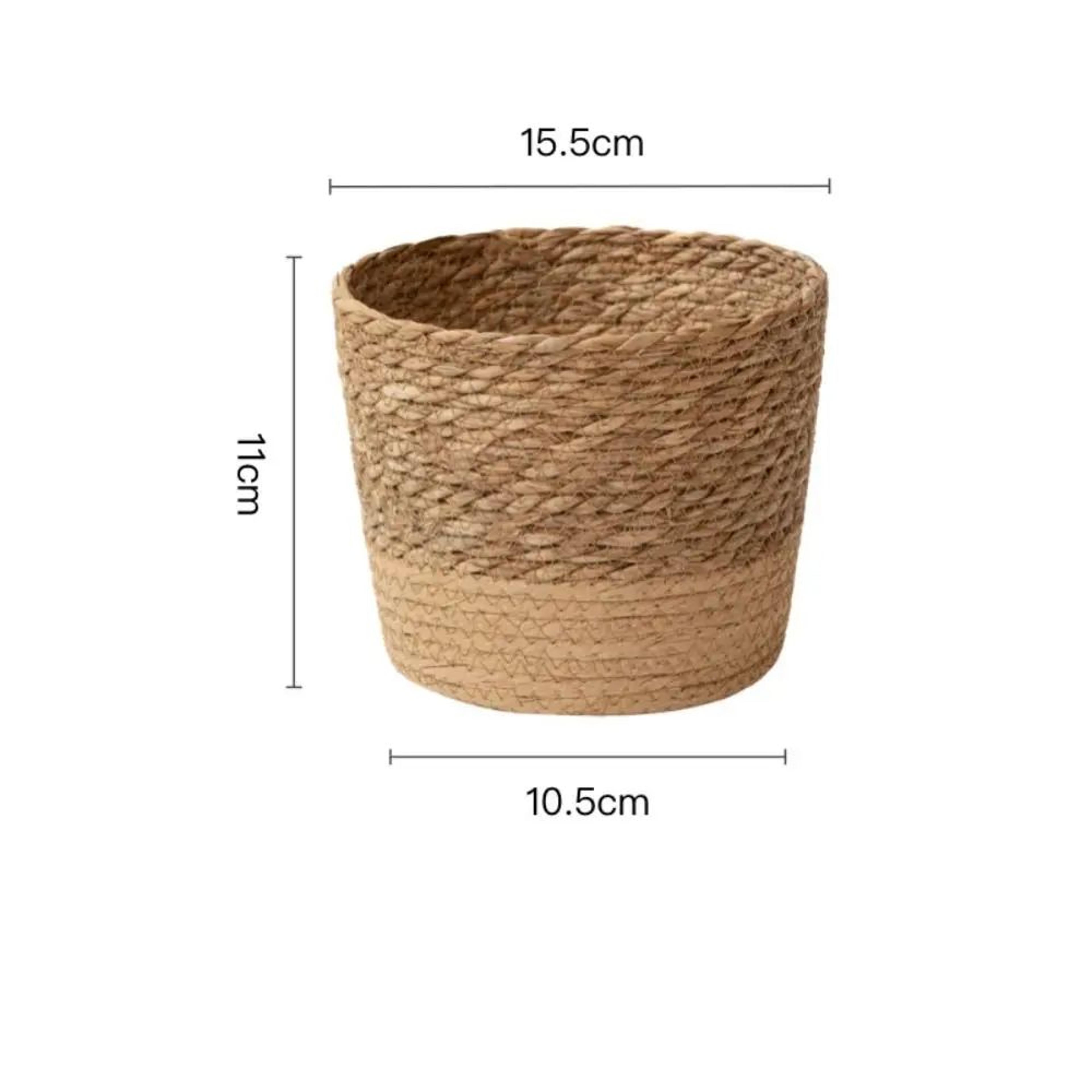 Handwoven Rattan Planter Basket For Indoor And Outdoor Plants 6