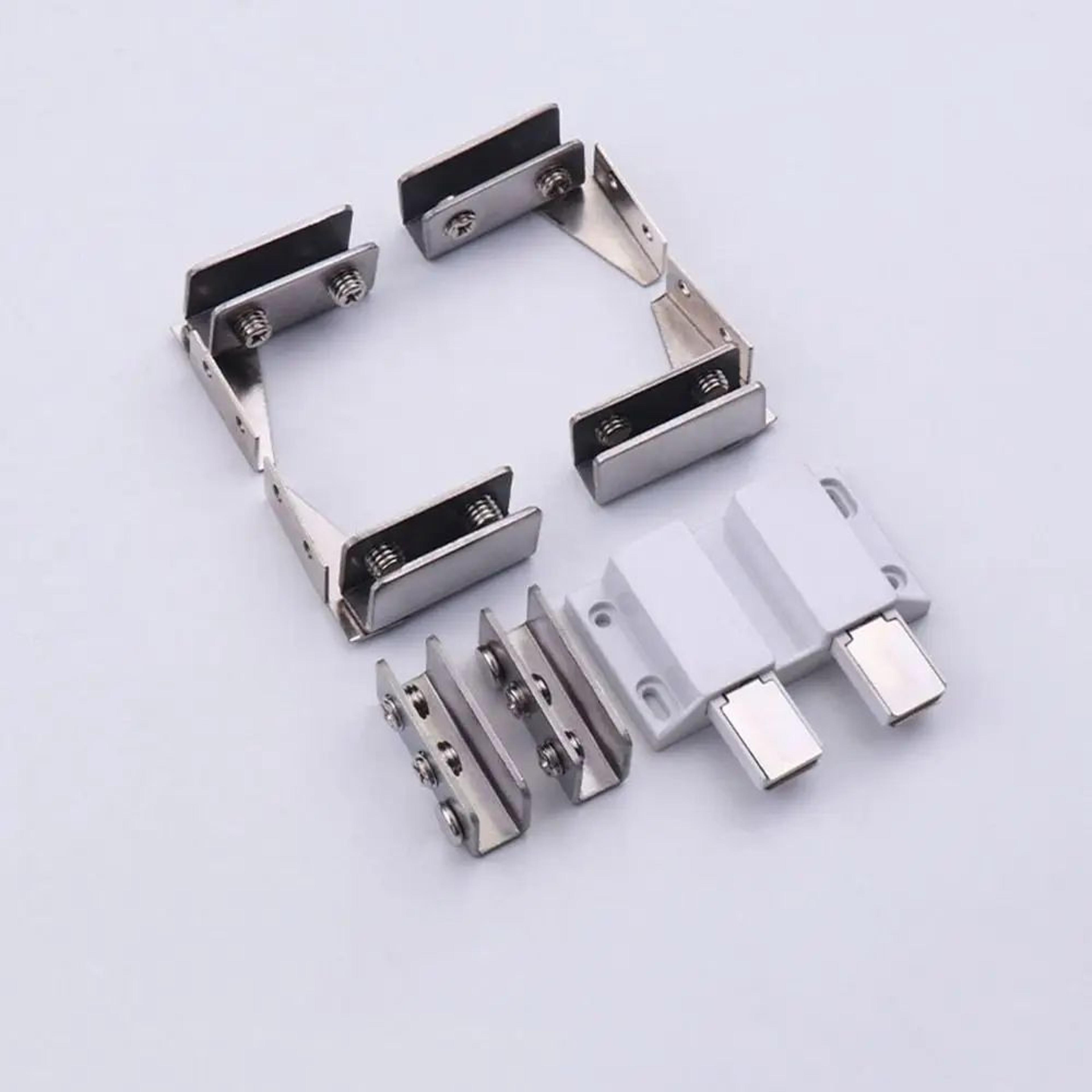 Glass Door Hinge Set For Wine Cabinet And Display Cabinets 10