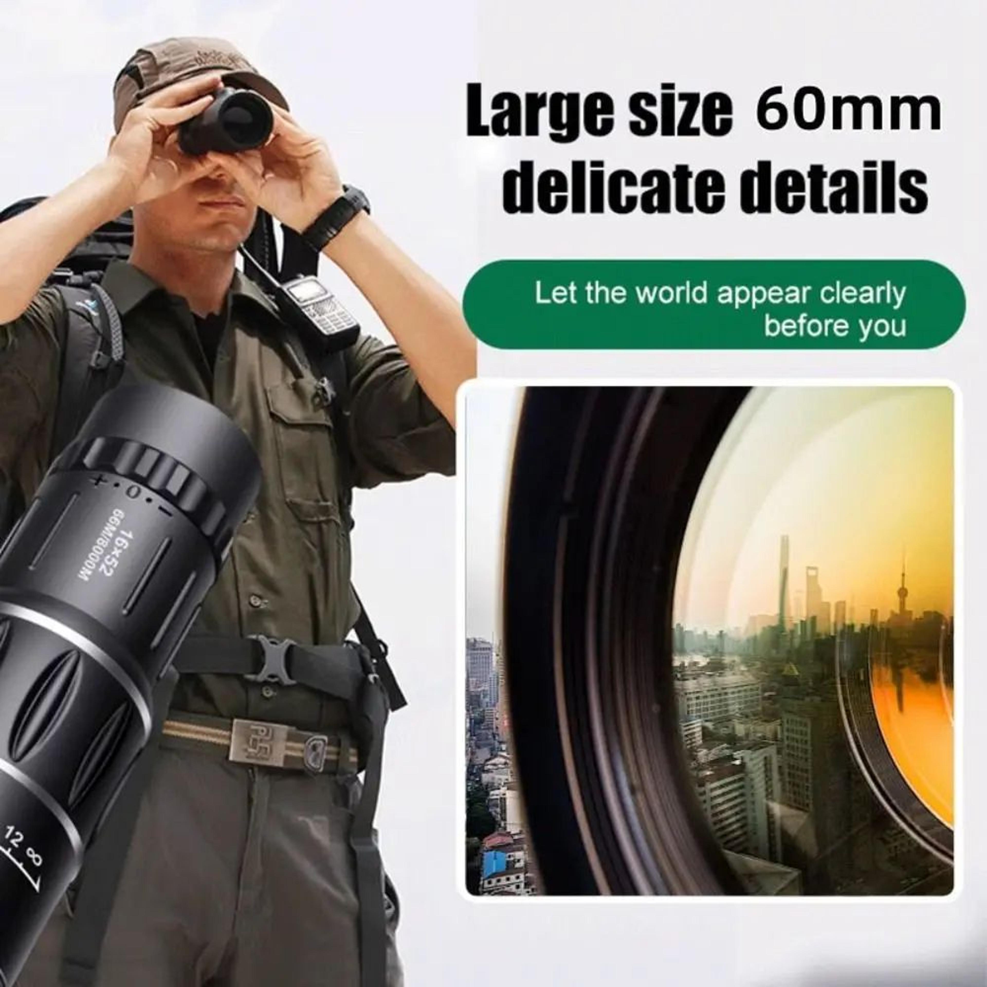 16x52 High Power Monocular Telescope For Long Range Viewing 3