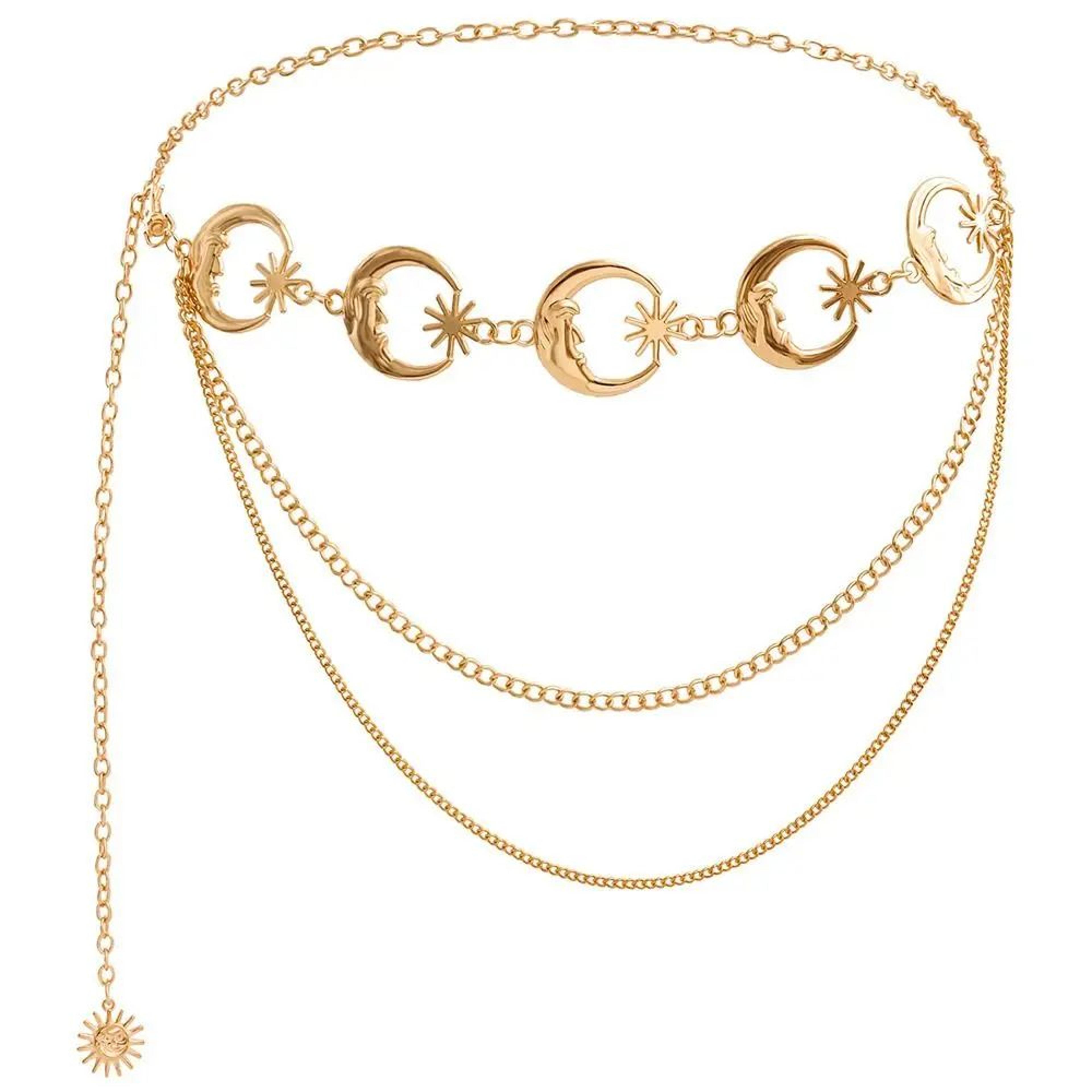 Vintage Moon Waist Chain Belt For Women 6