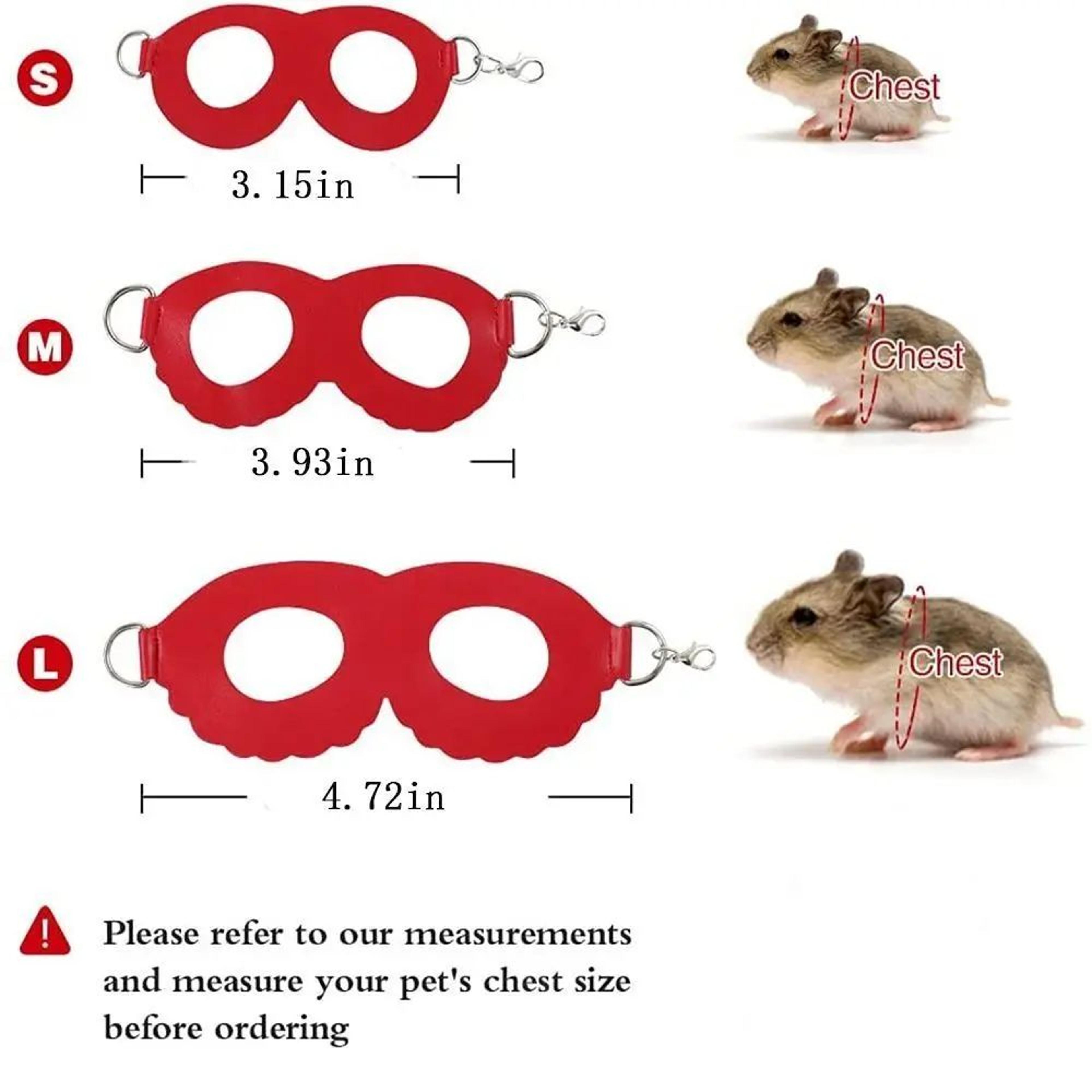 PU Leather Hamster Harness And Leash Set For Small Pets 5