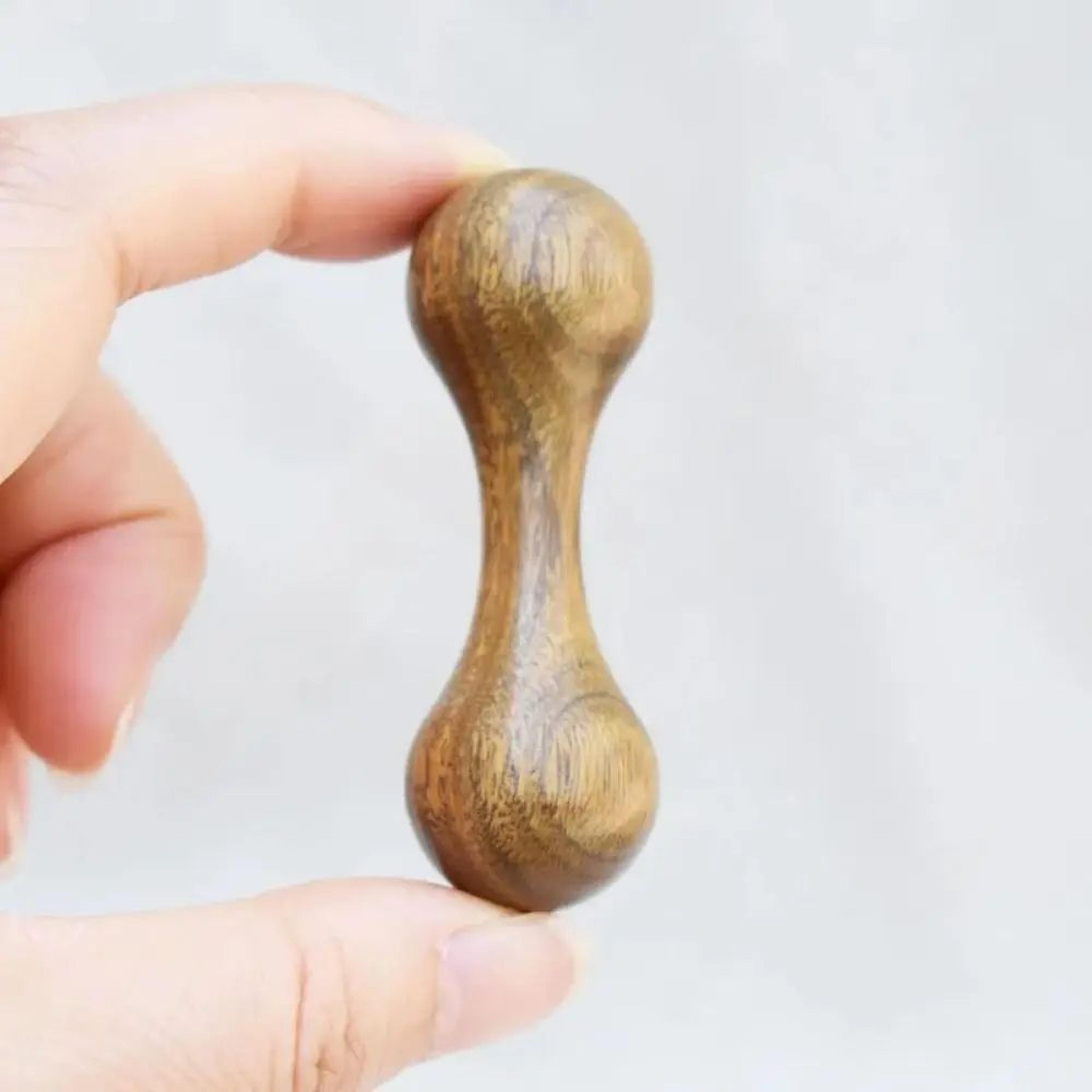 wooden finger gyro stress relief toy
