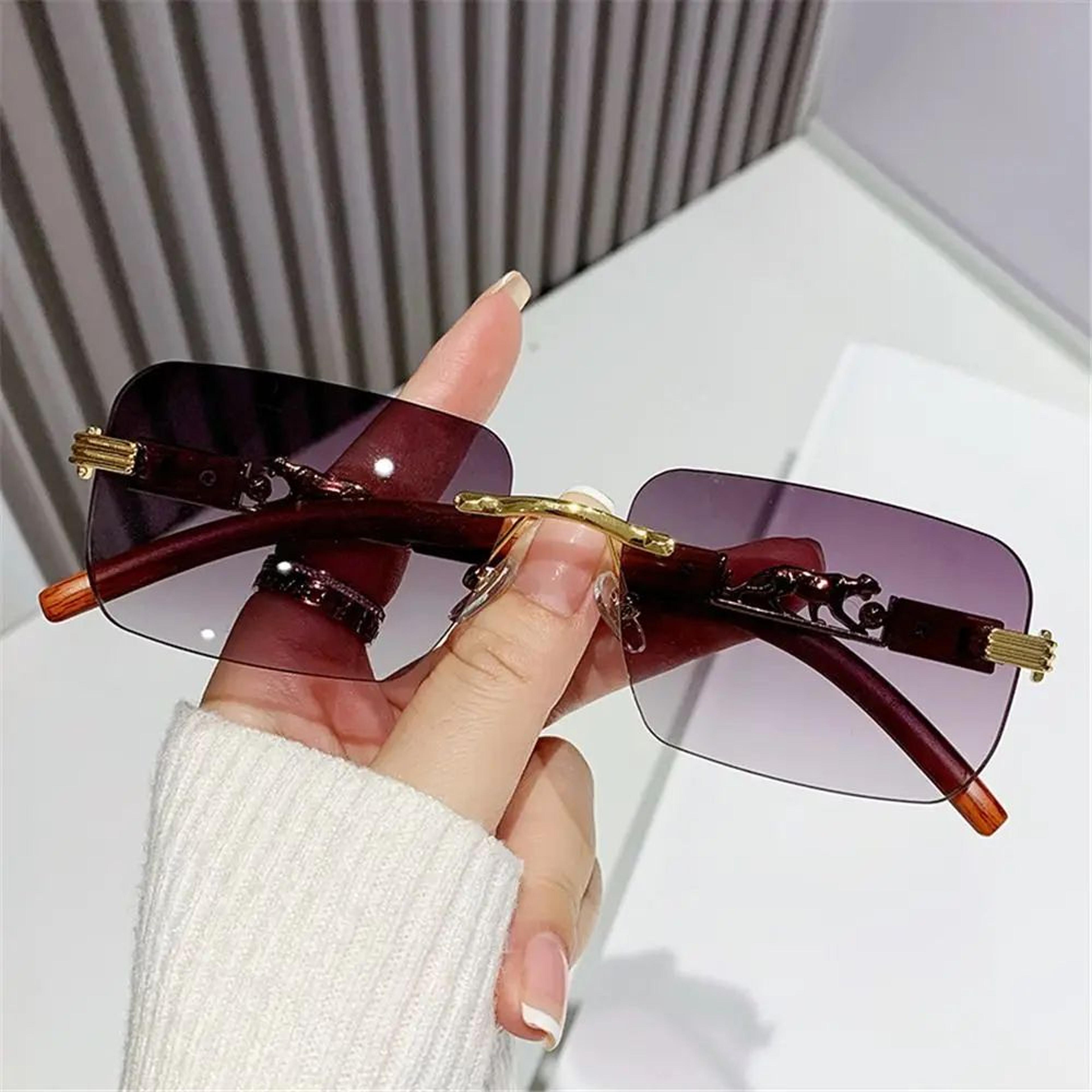 EdgeLux Rimless Retro Sunglasses 1