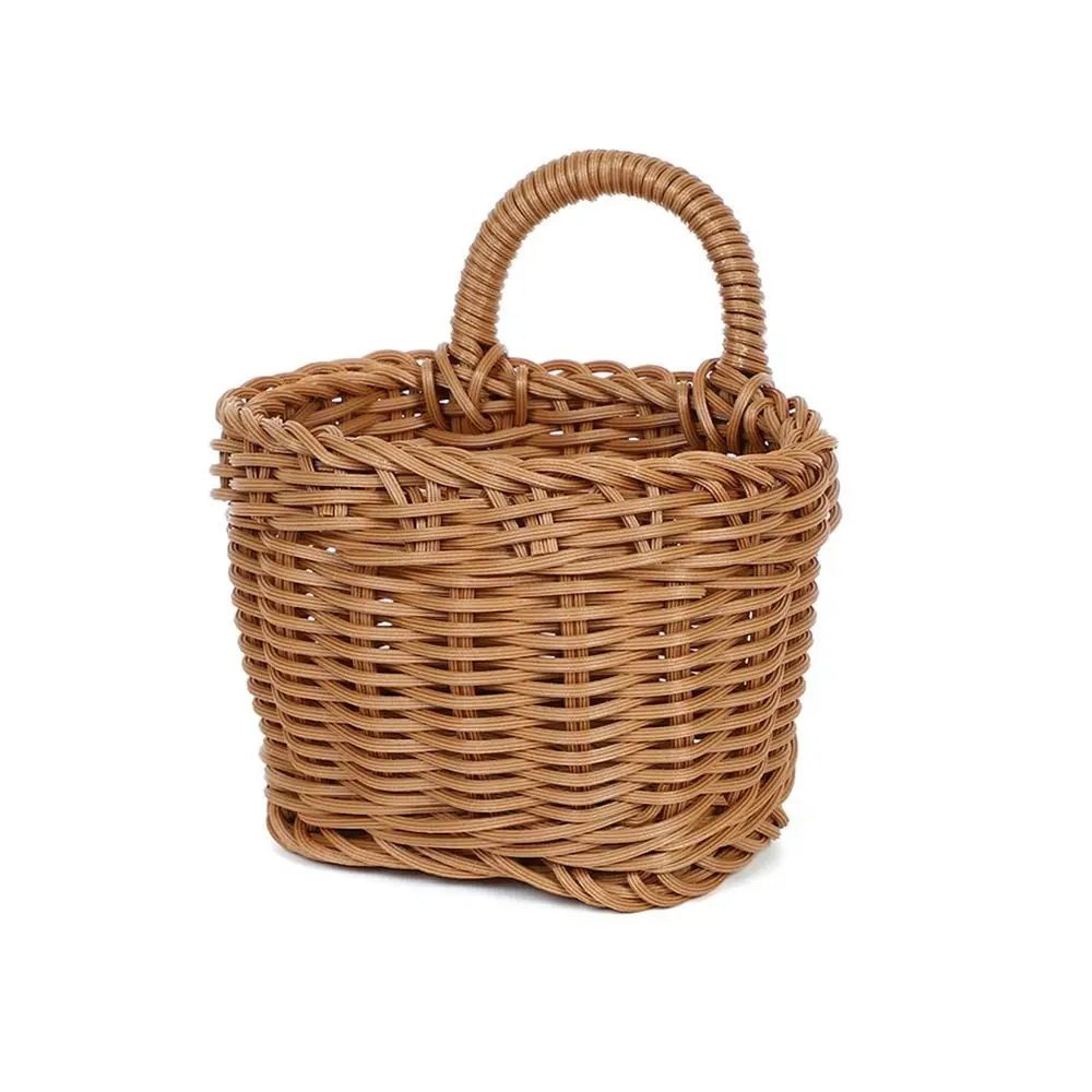 Handwoven Rattan Style Hanging Storage Basket 3