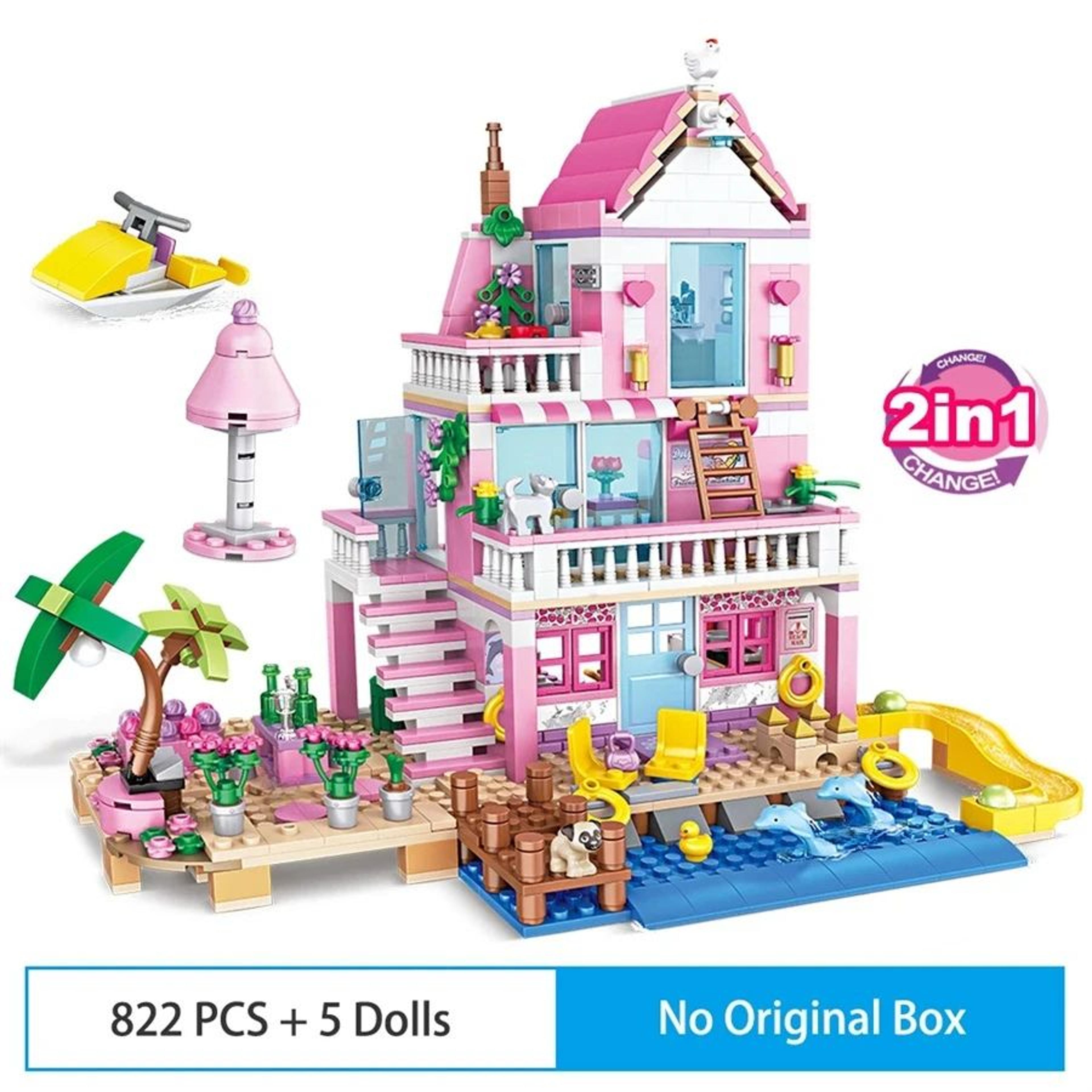 Summer Seaside Villa Building Block Set 4