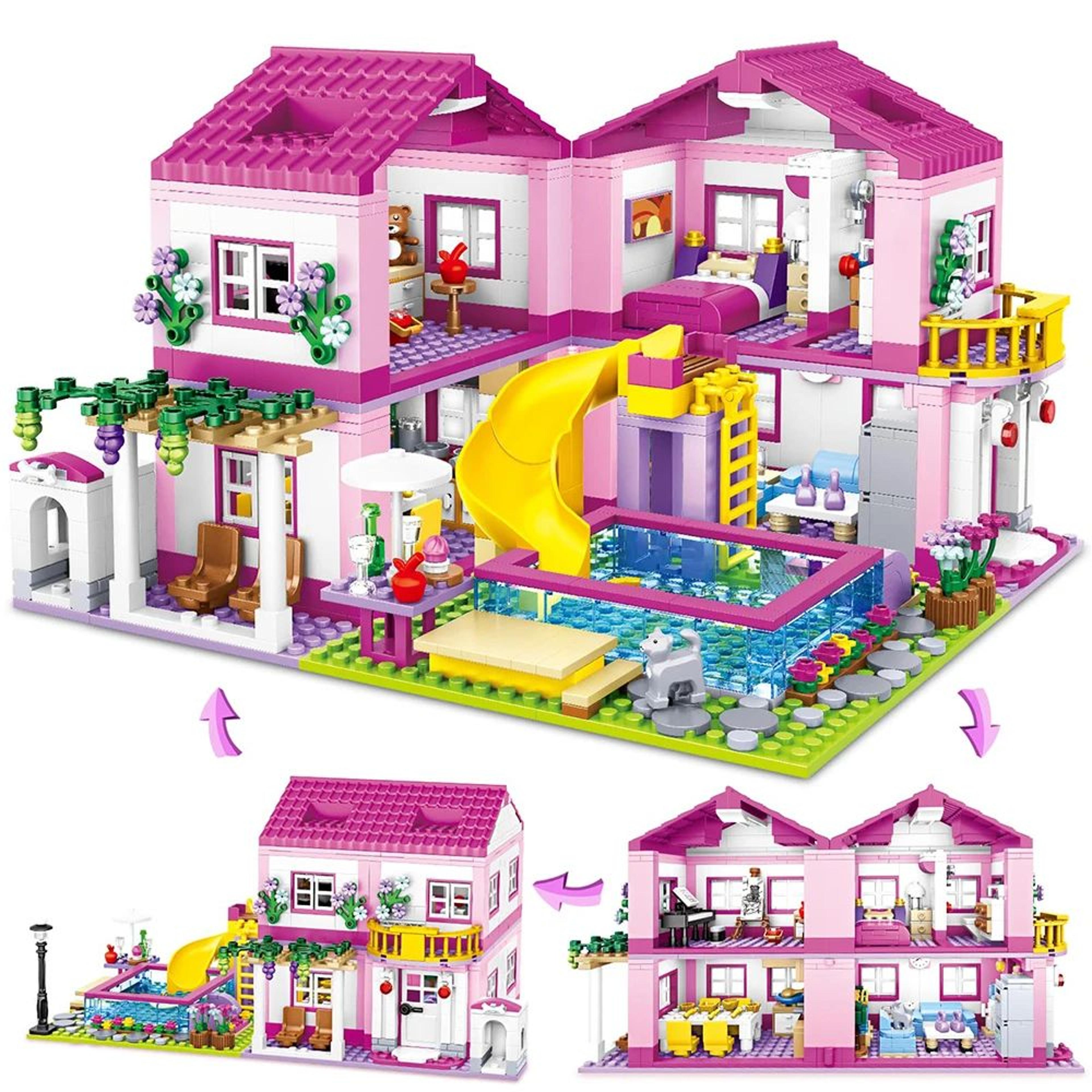 Summer Holiday Villa Castle Building Block Set 5