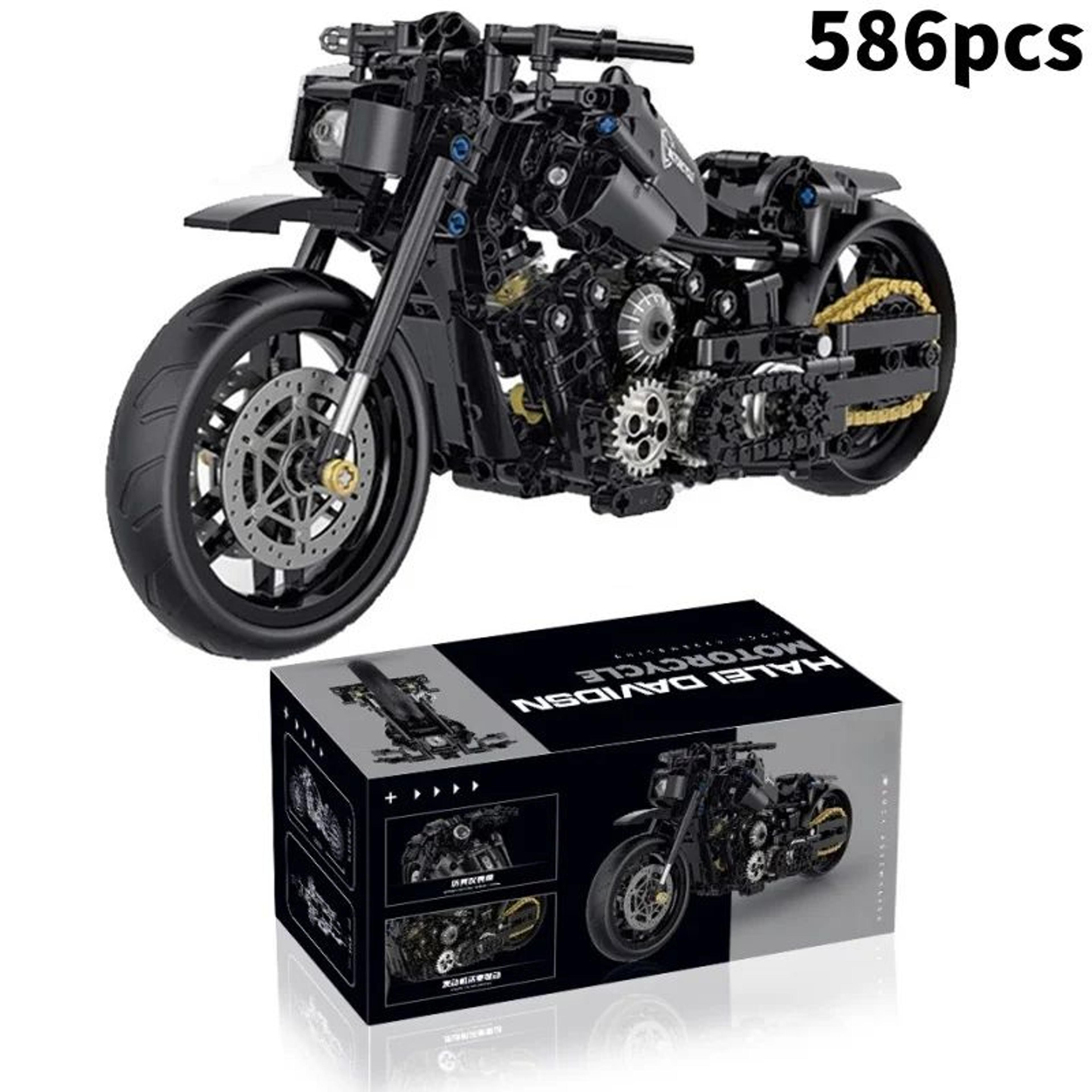 technical racing motorcycle building blocks set