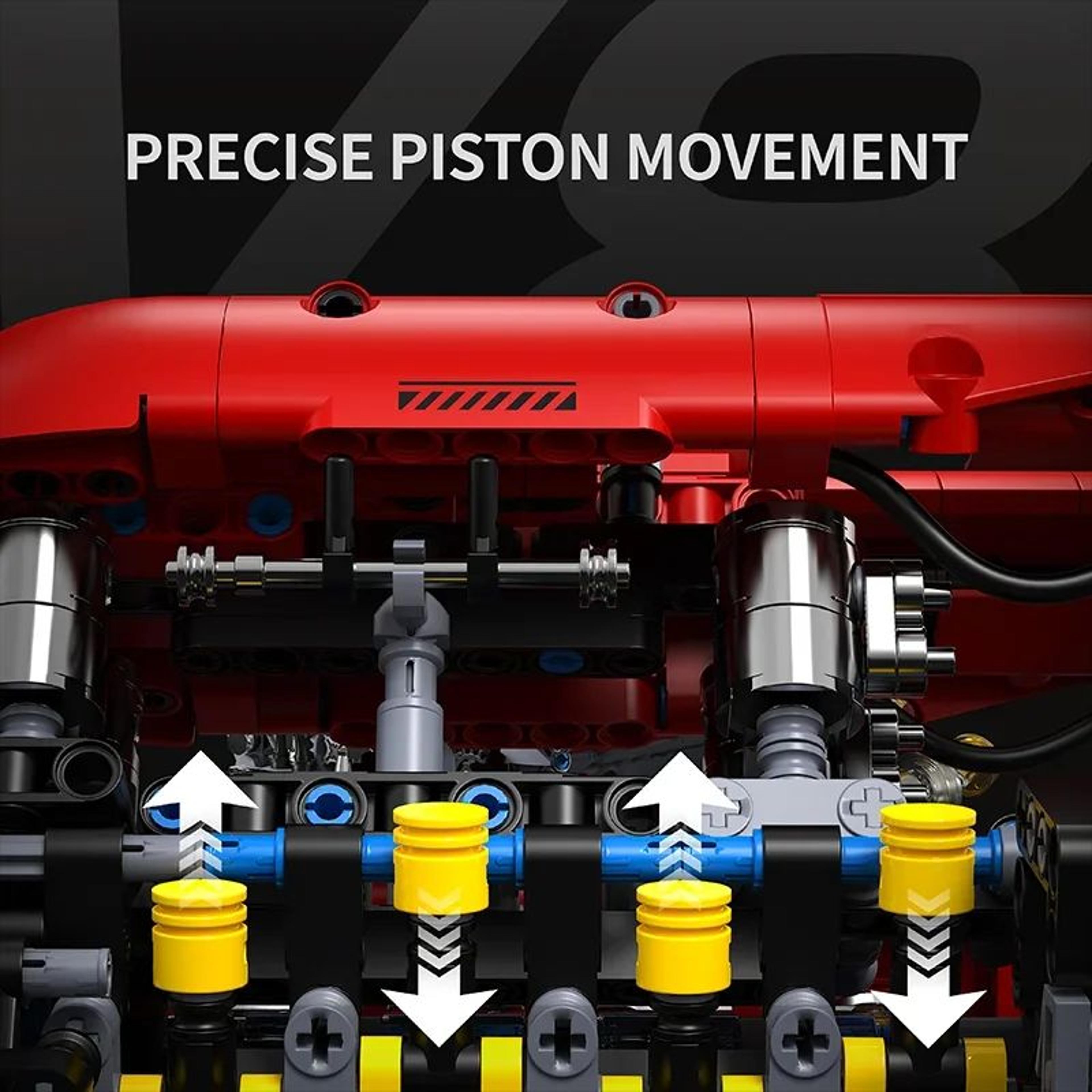 Technical V8 Engine Building Blocks Set 2