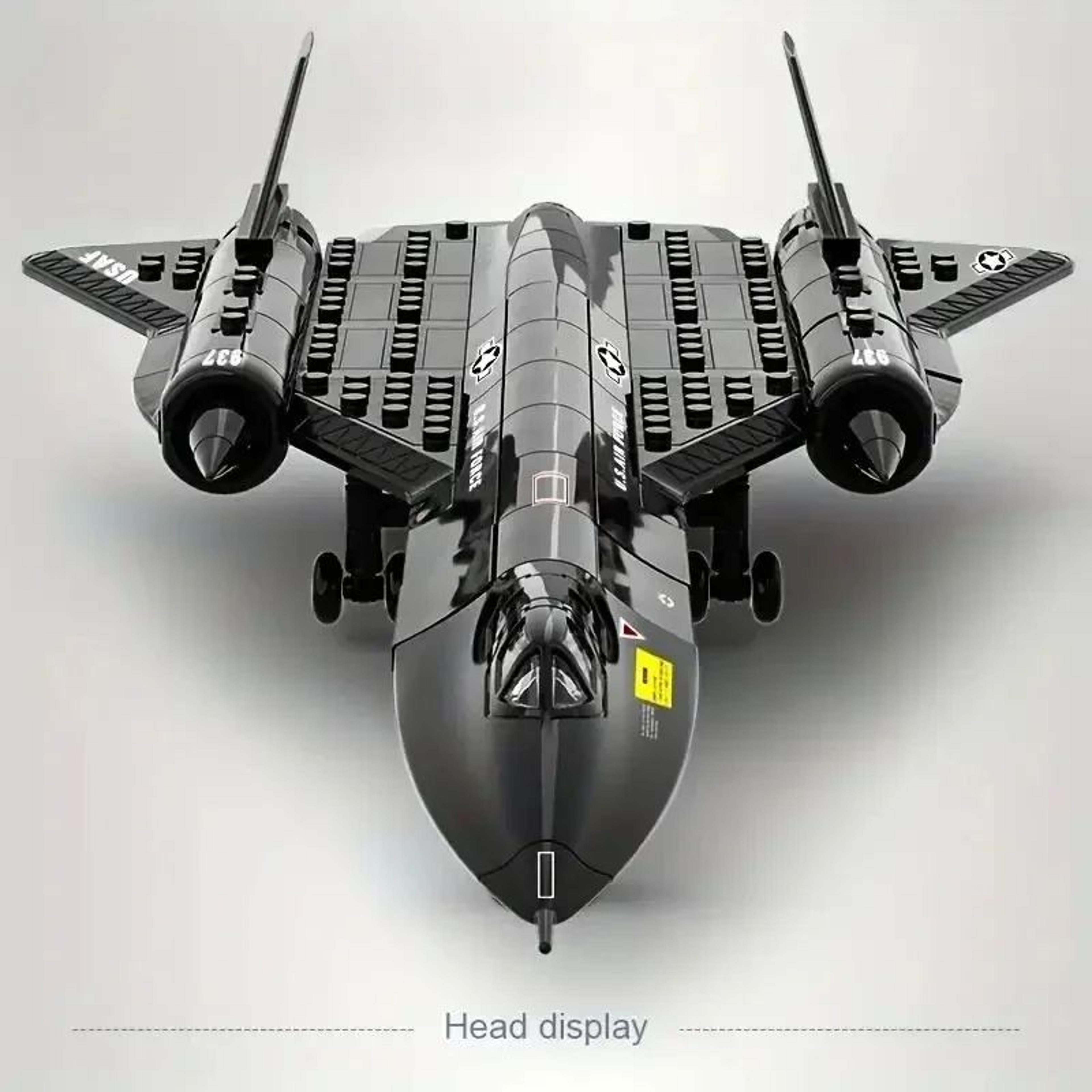 SR71 Blackbird Spy Plane Building Blocks Set 3