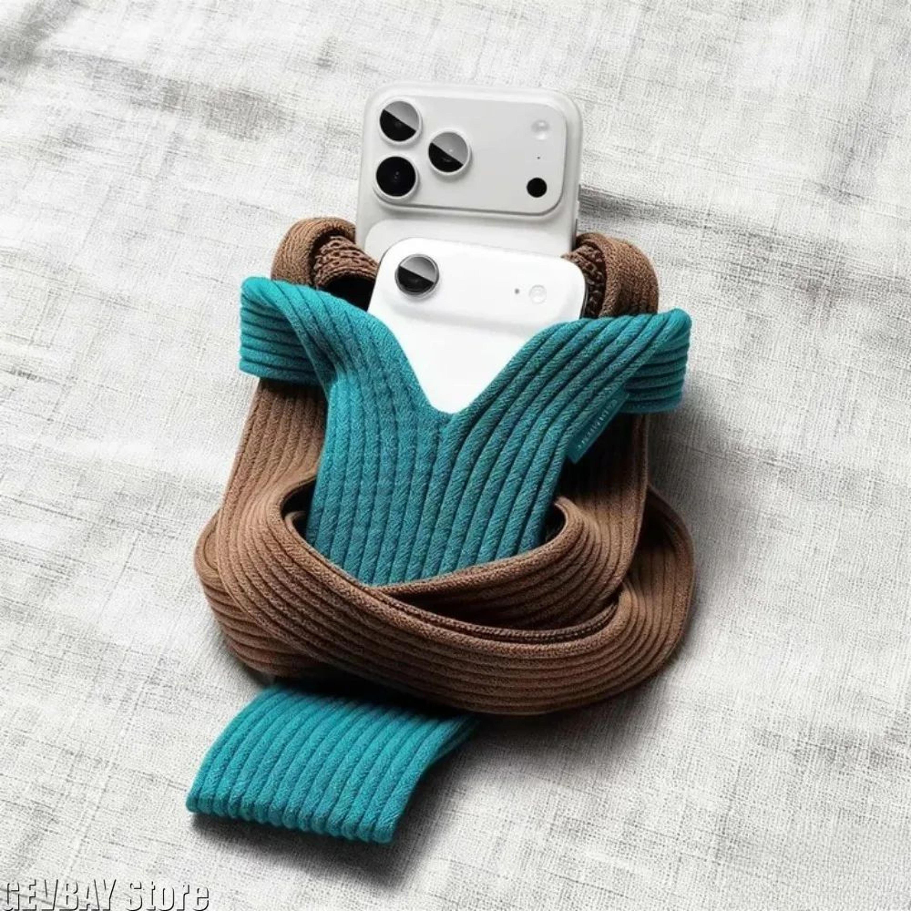 Knitted Crossbody Phone Bag Case 0