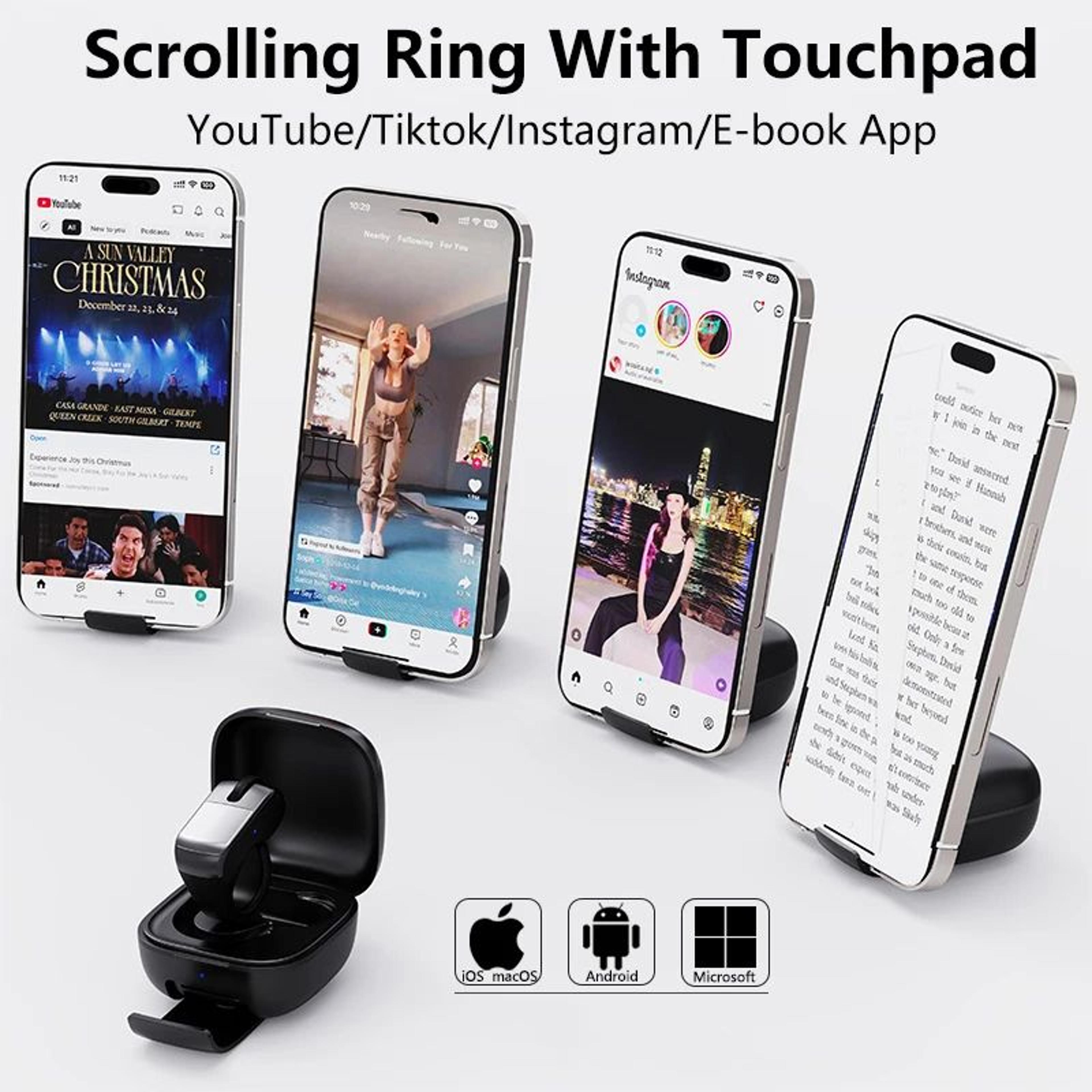Bluetooth Mini Ring Mouse Remote 5