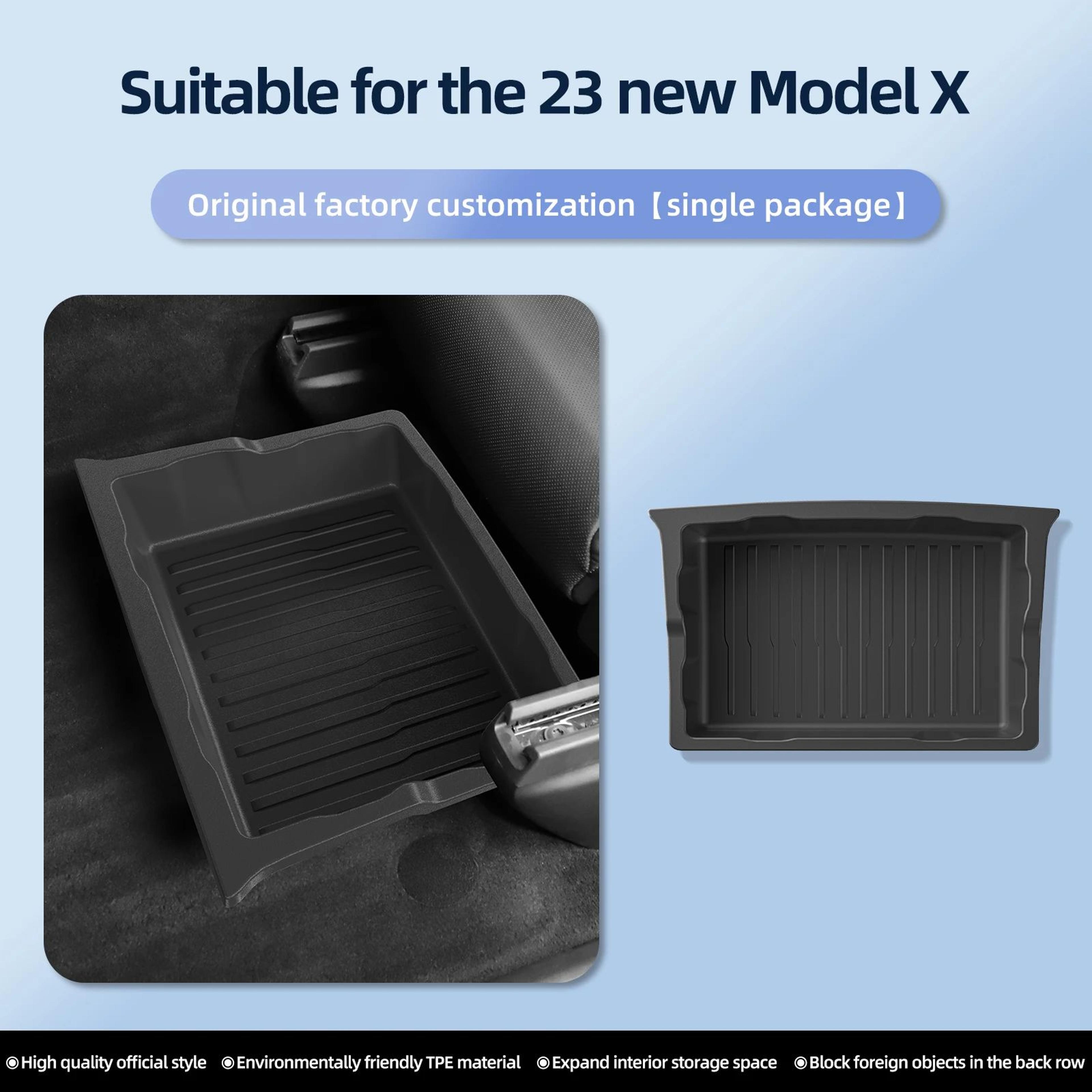 Tesla Model X Under Seat Storage Drawer Organizer For 2023 To 2026 5