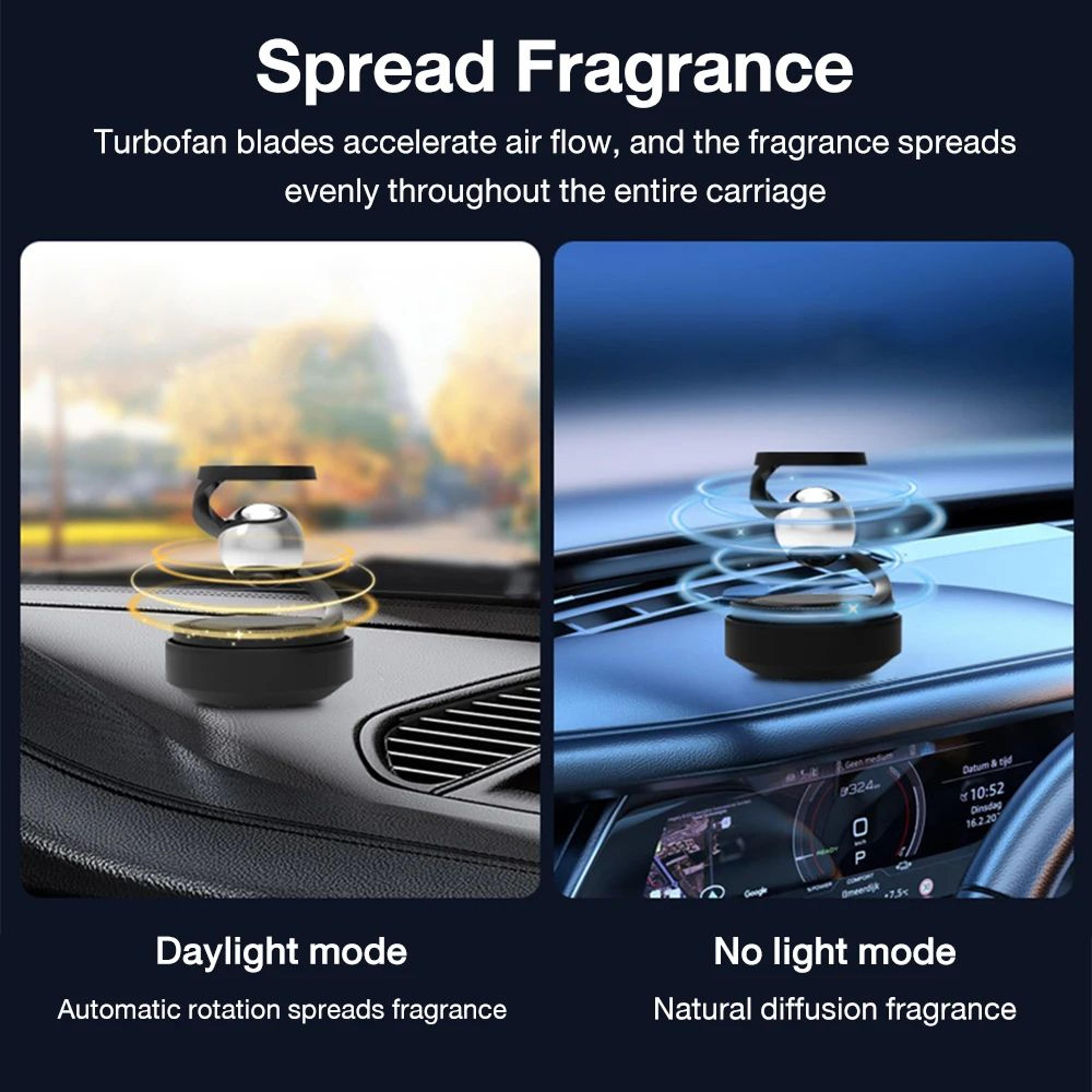Solar Powered Rotating Car Air Freshener Diffuser 5