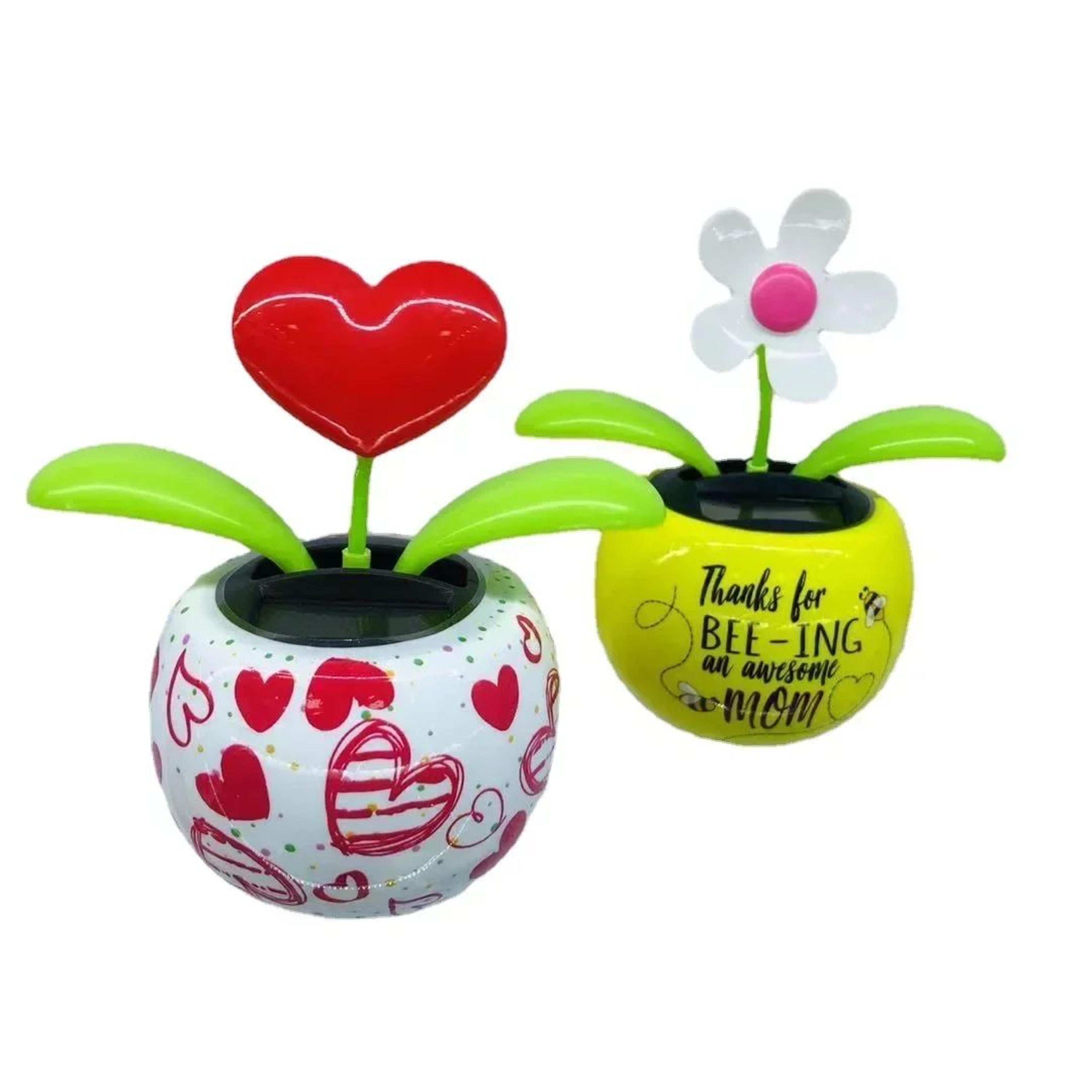Solar Powered Swinging Sunflower Car Ornament 3