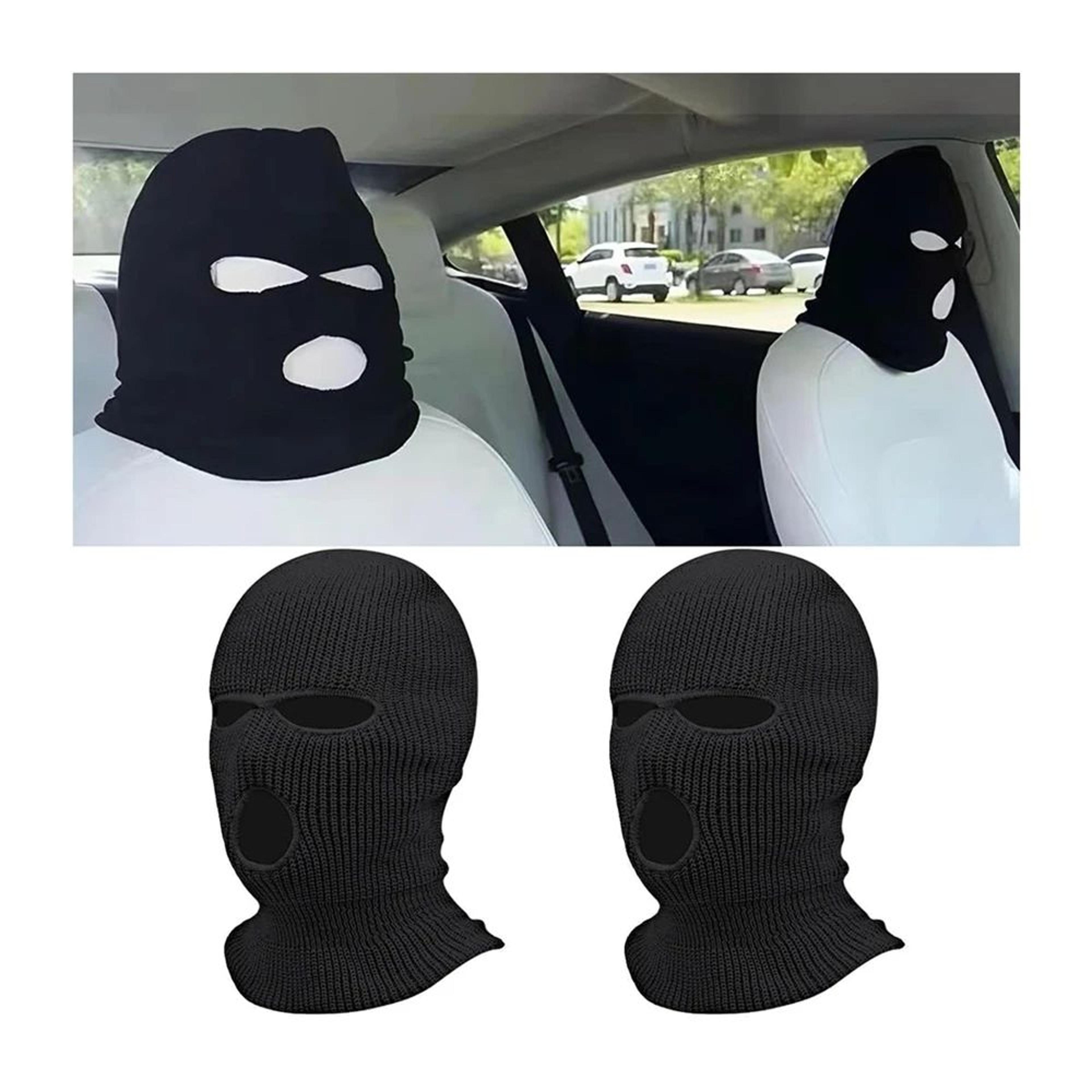 Funny Ski Mask Car Headrest Cover 3