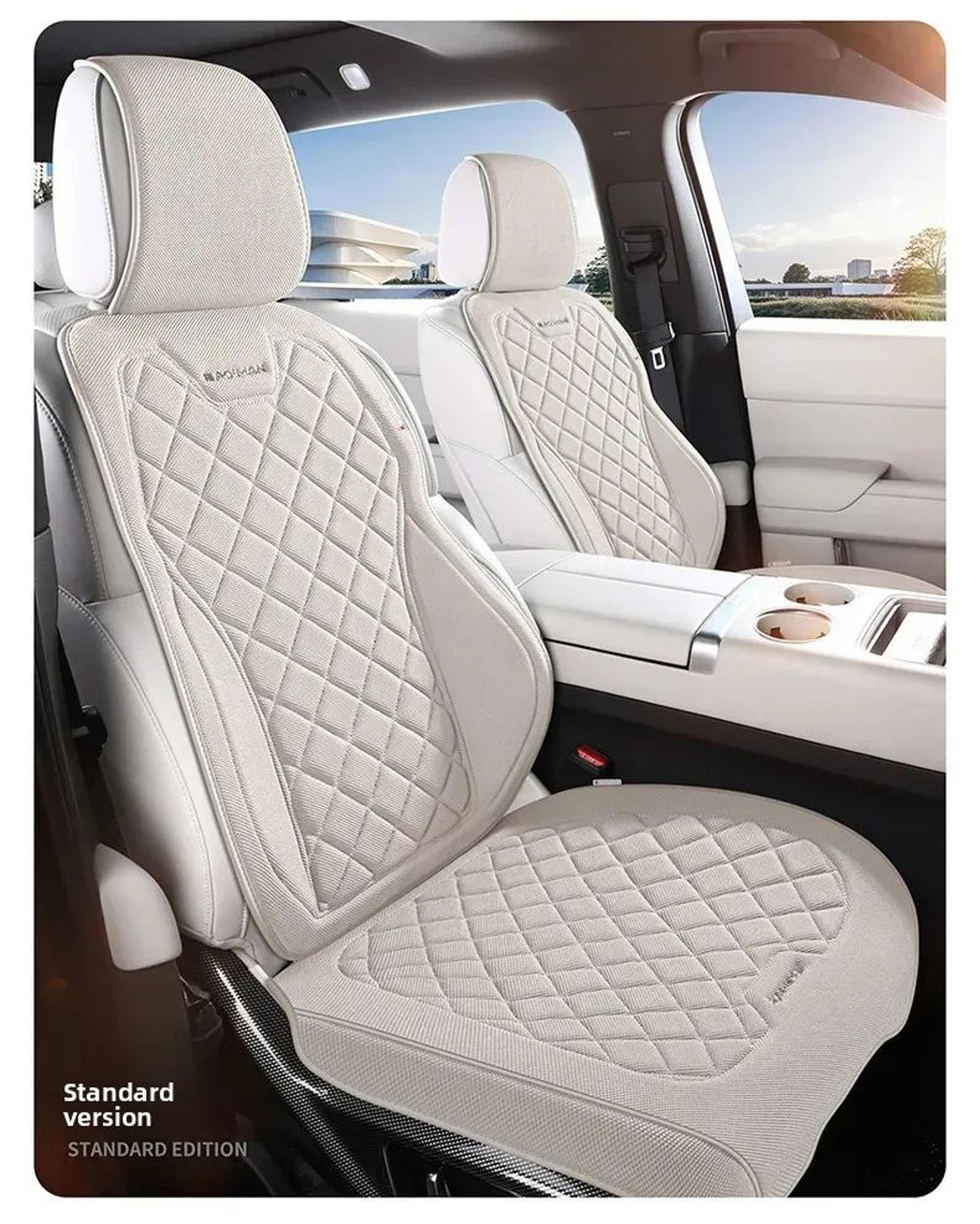 luxury linen car seat cover set