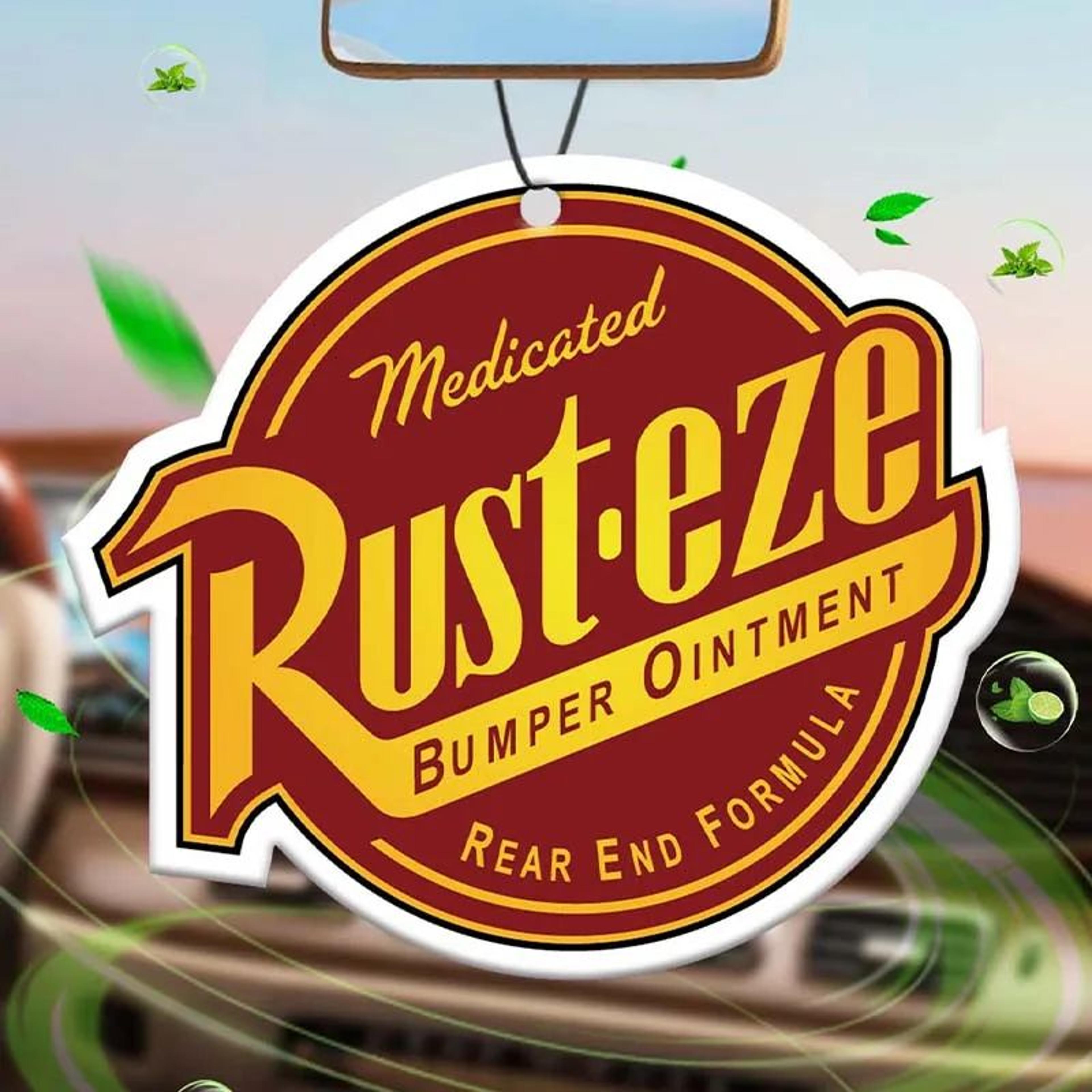 rust eze car hanging air freshener pendant
