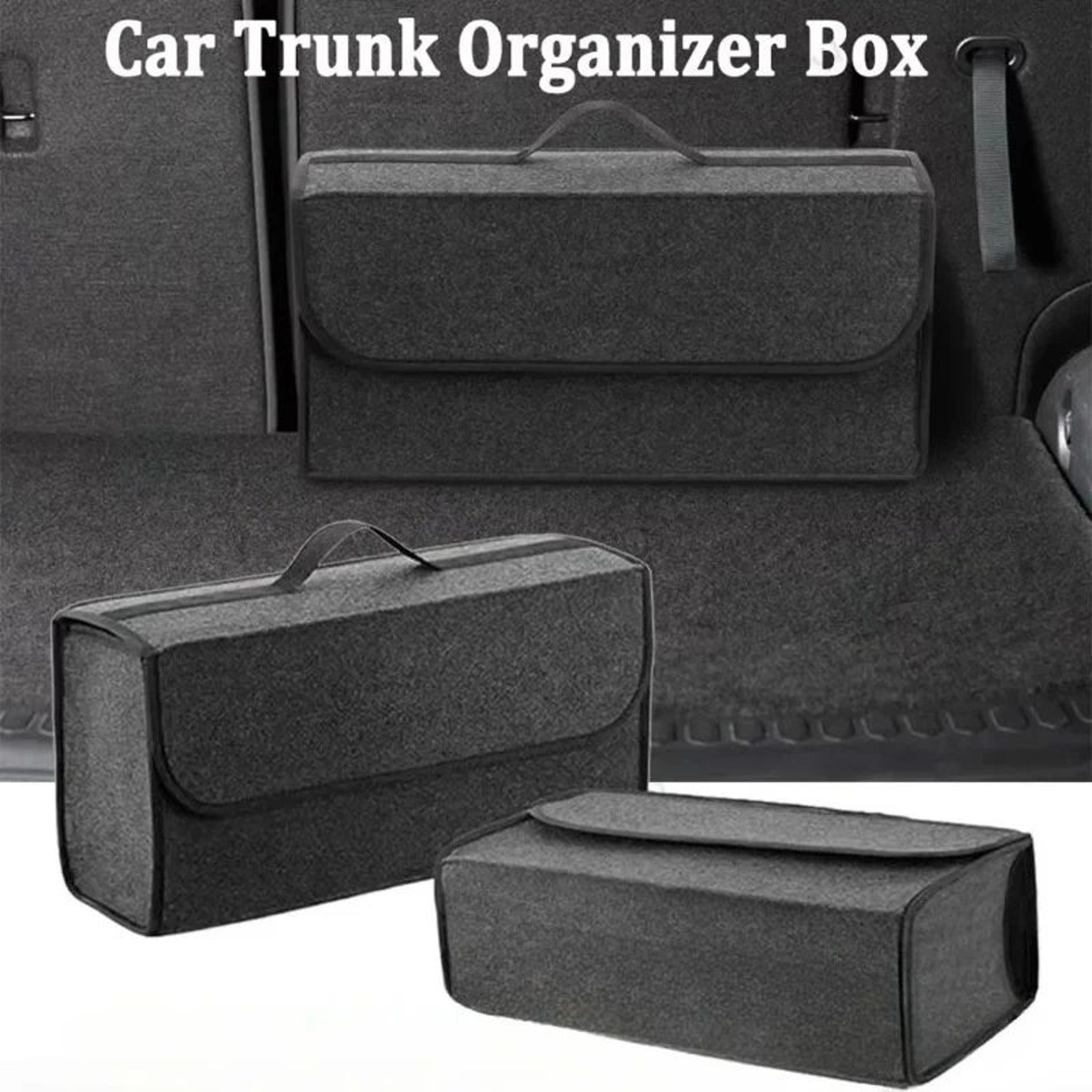 large capacity felt car trunk storage organizer
