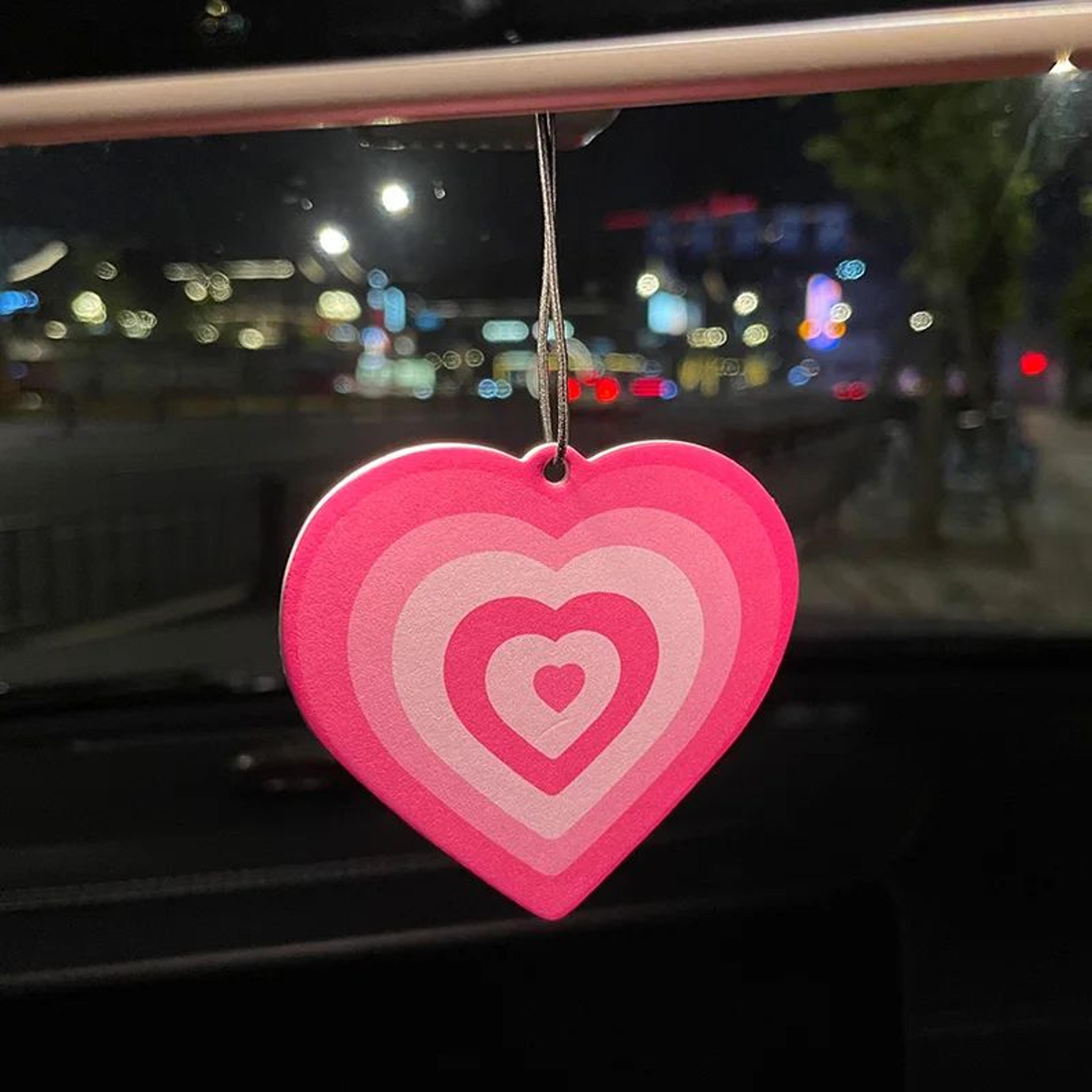 y2k heart car air freshener hanging fragrance pendant