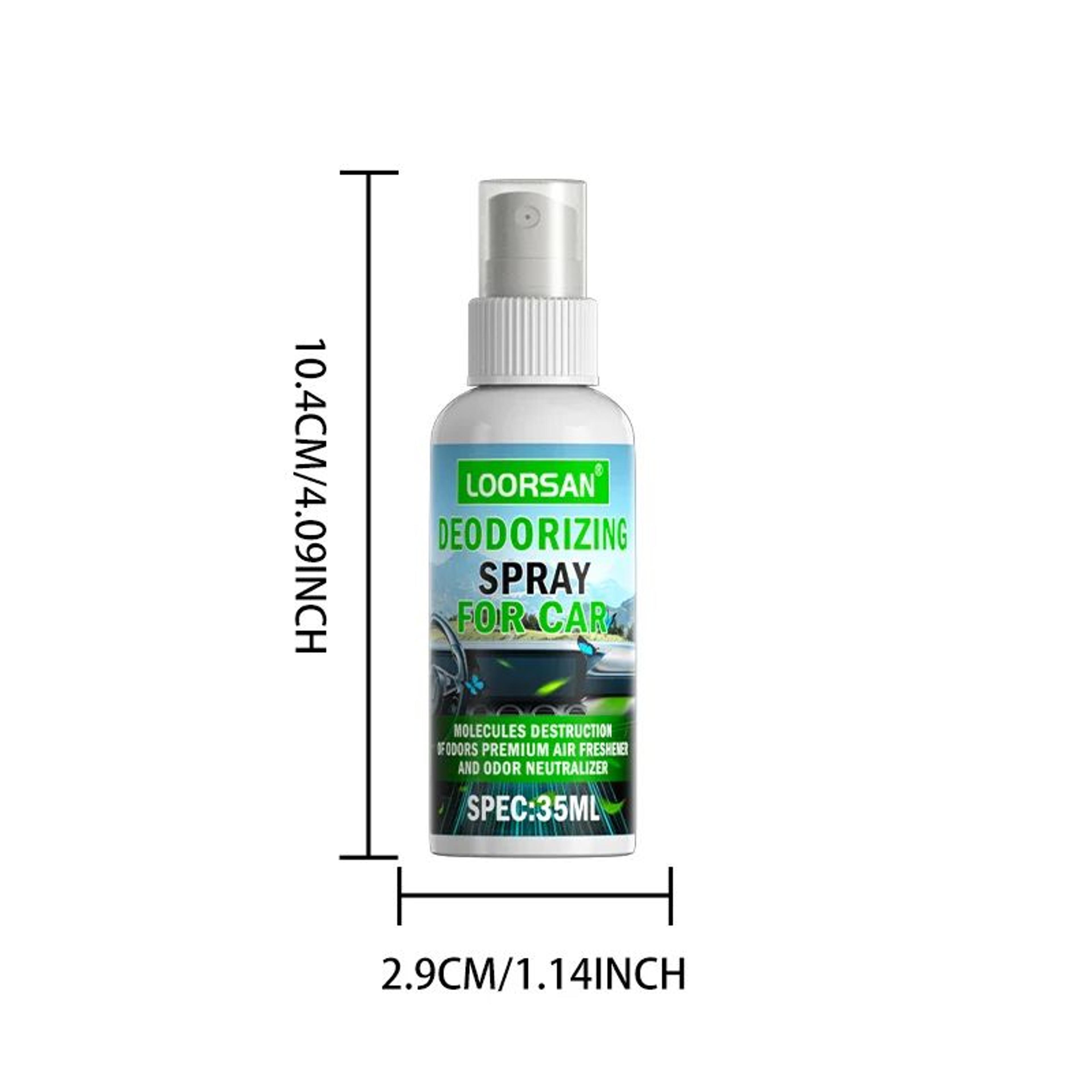 LOORSAN Car Deodorizing Spray Smoke Odor Eliminator 6
