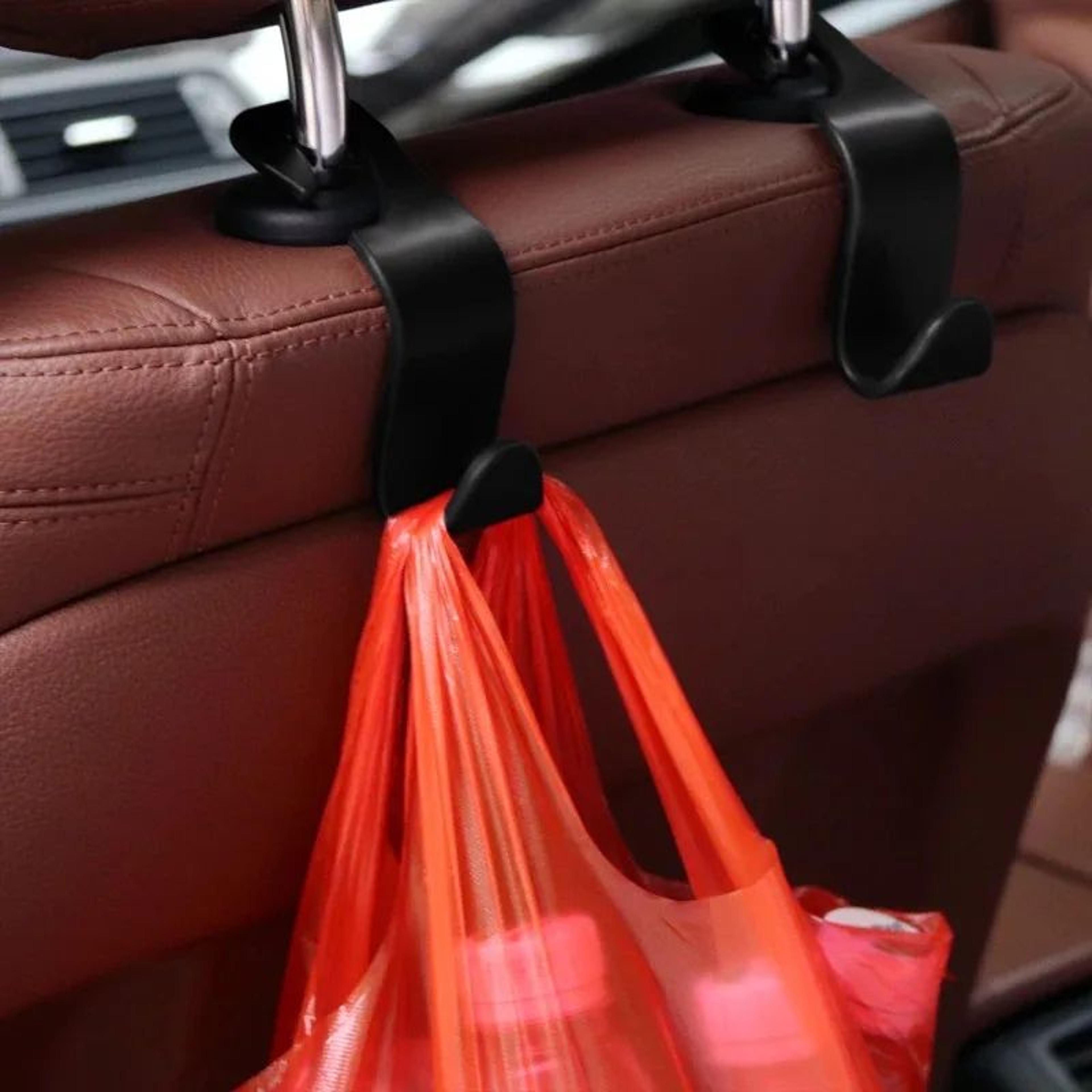 car seat headrest hook organizer for bags and grocery storage