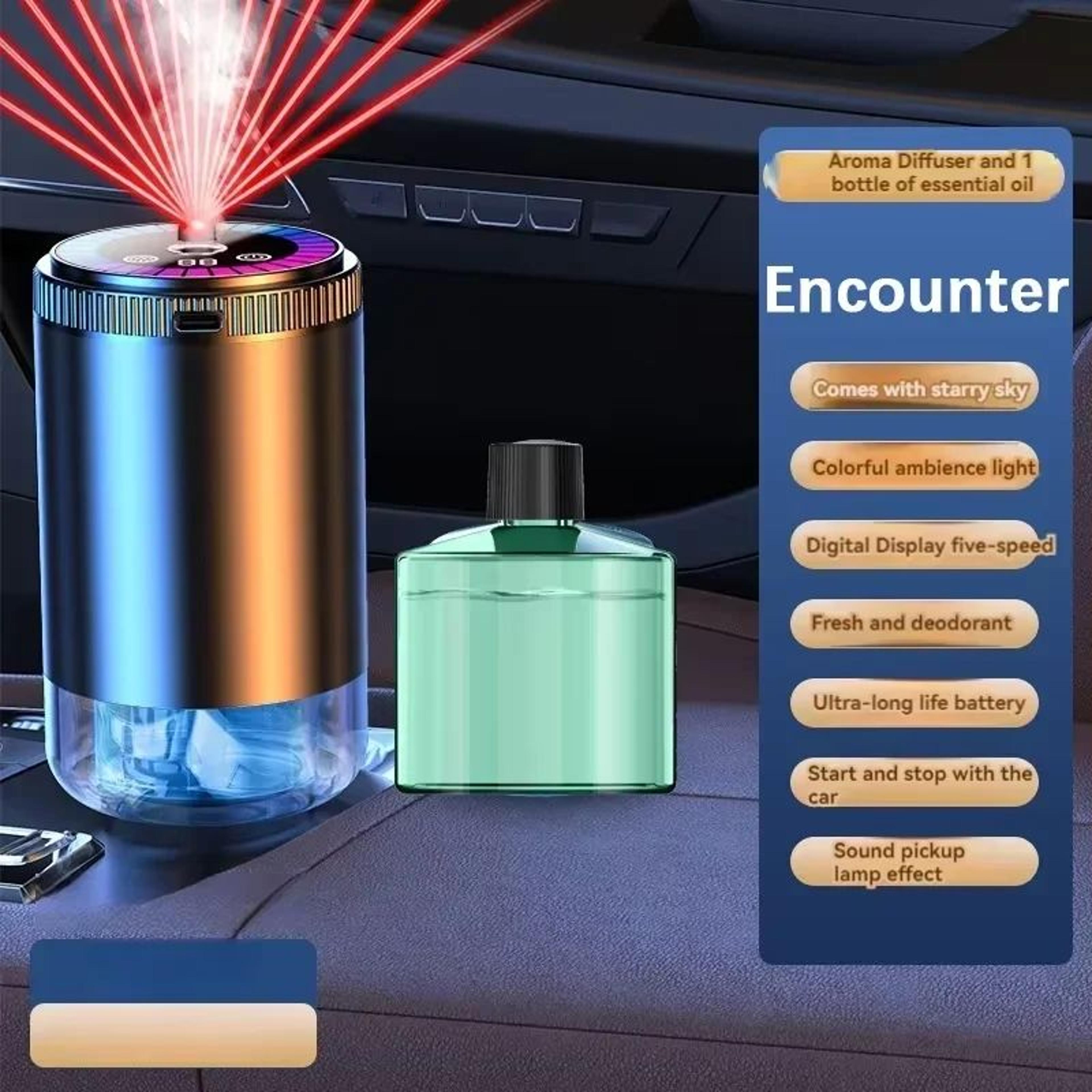 Smart Rechargeable Car Air Freshener Diffuser With Adjustable Aroma Levels 13
