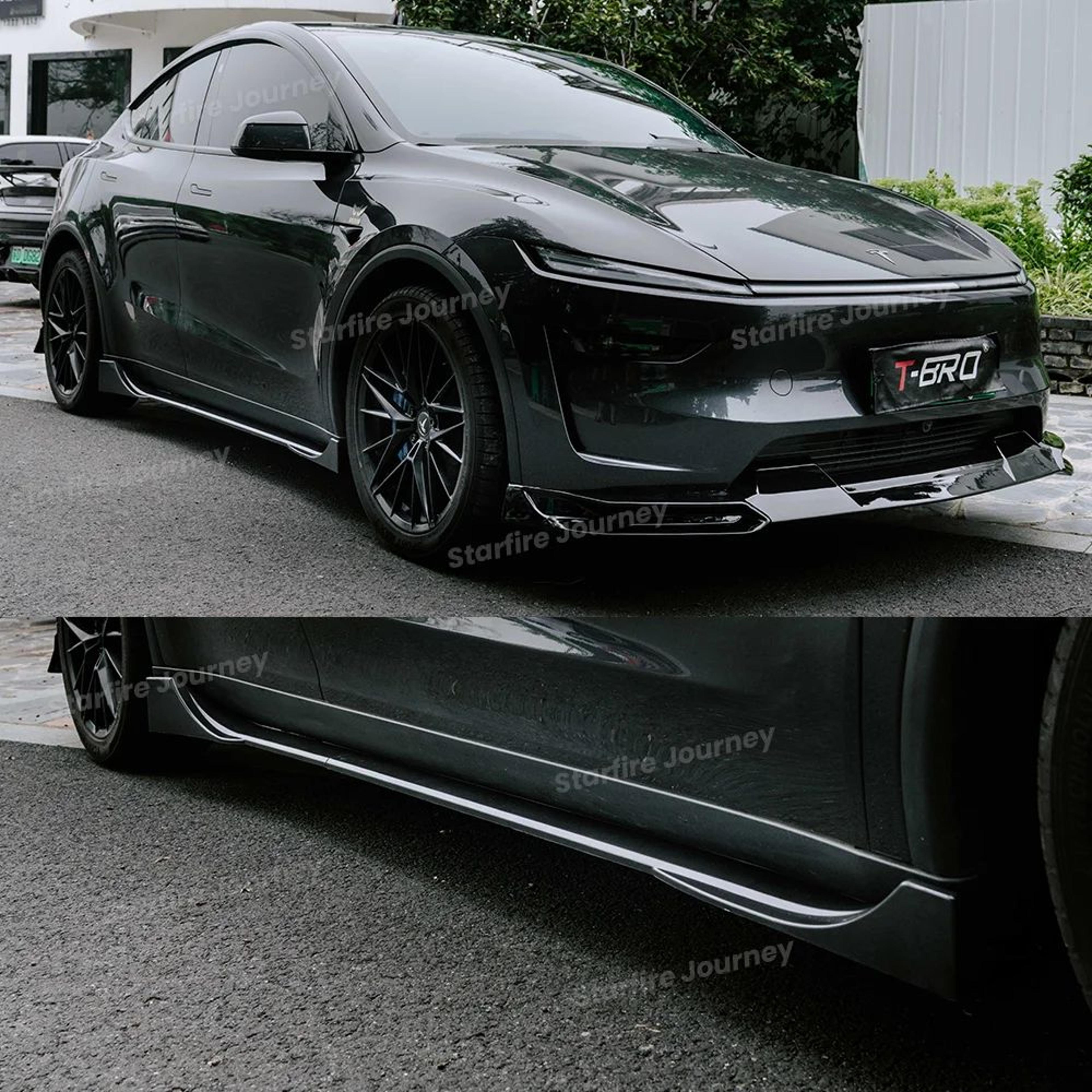 AD Tesla Model Y Juniper Front Lip And Side Skirt Body Kit 3