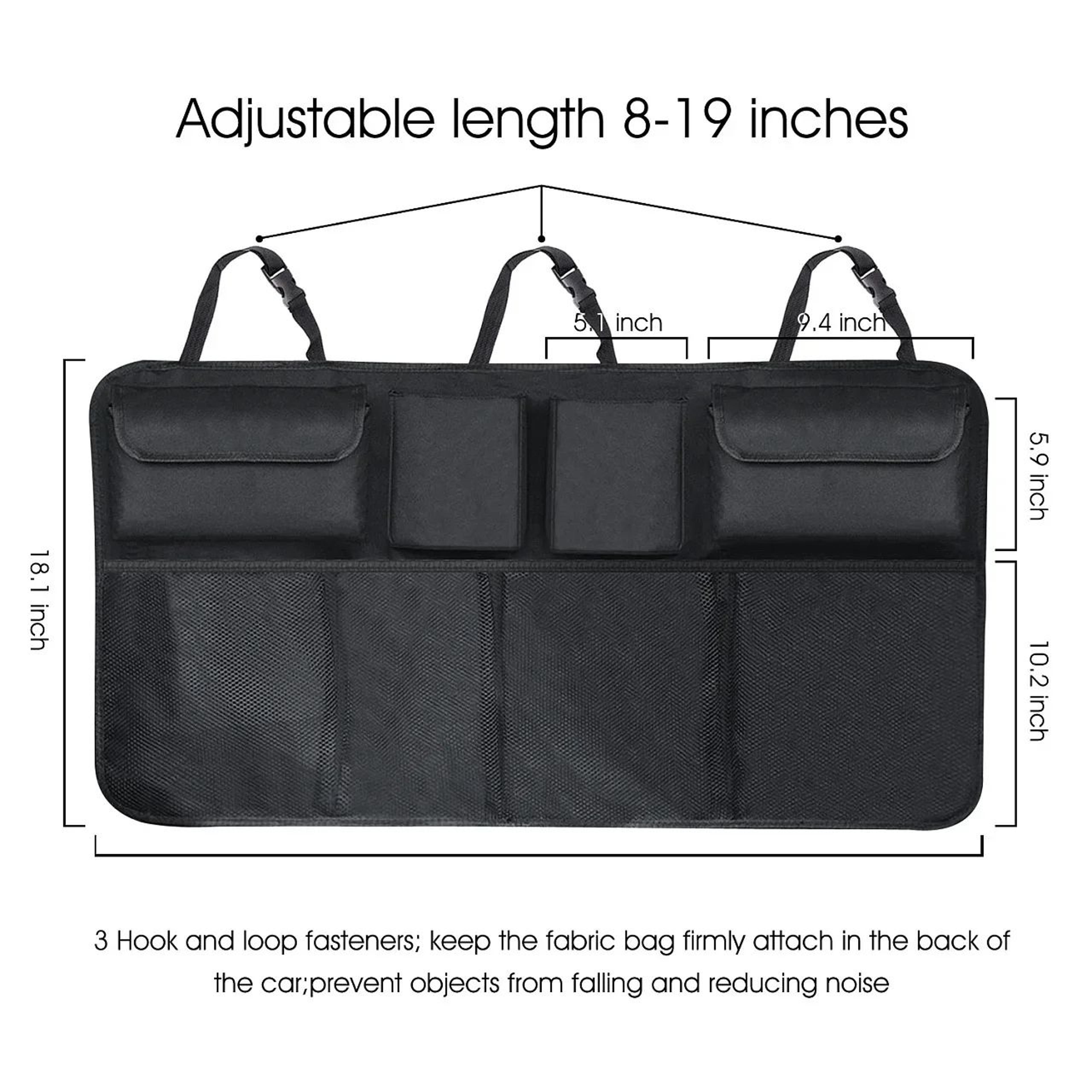 Universal Car Trunk And Backseat Storage Organizer Net 3