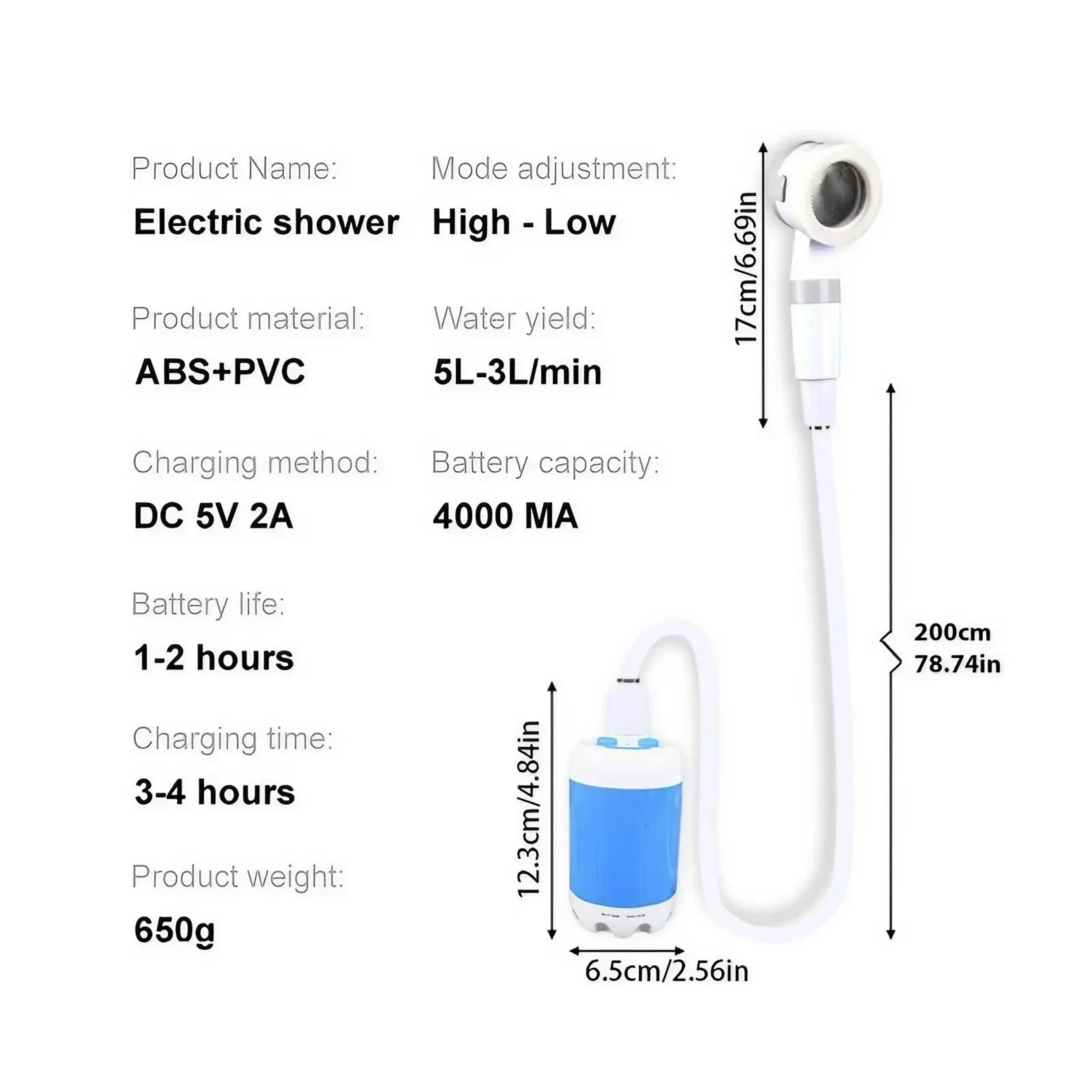 AquaPaw Portable Outdoor Shower Sprayer 1