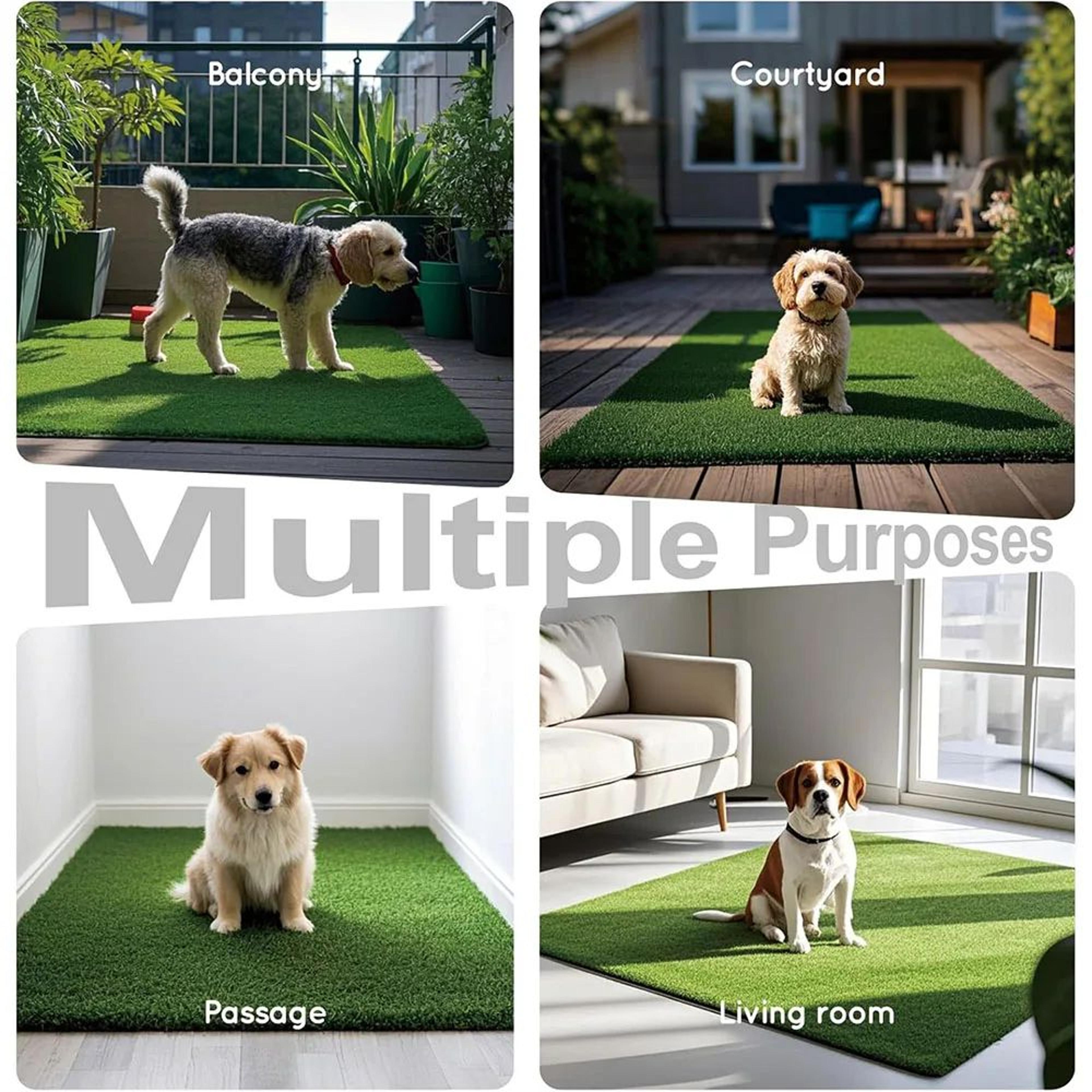 Reusable Artificial Grass Dog Toilet Training Mat For Indoor And Outdoor Use 3