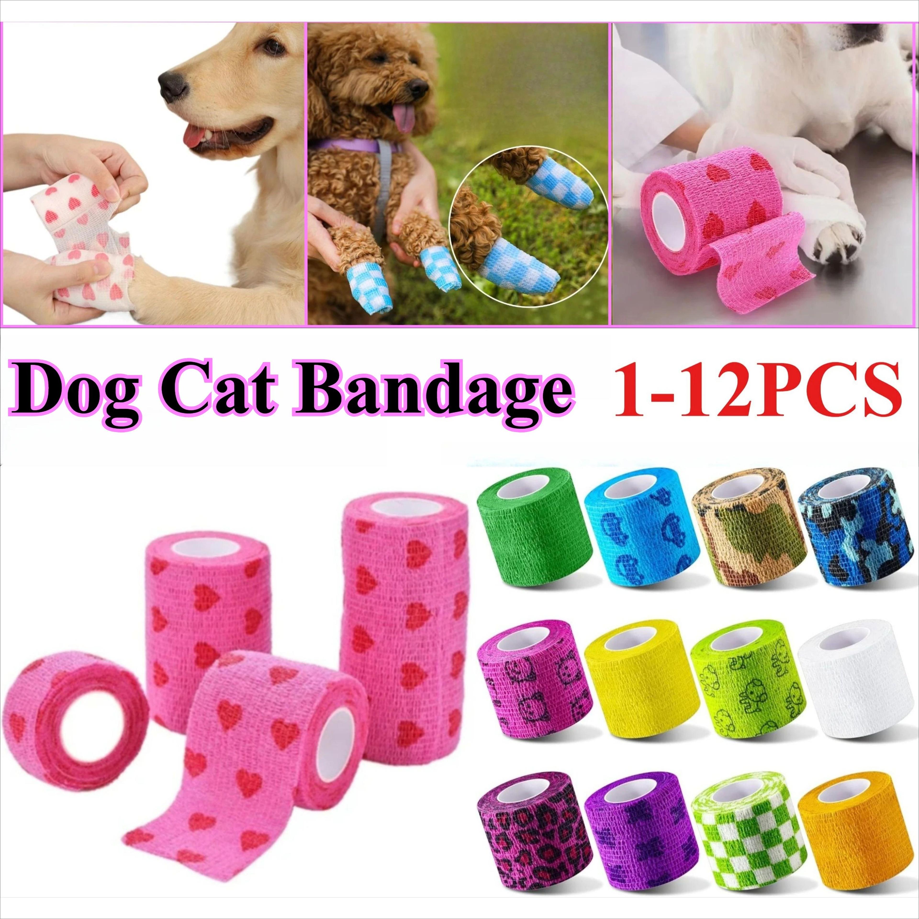 self adhesive pet bandage wrap for dogs and cats