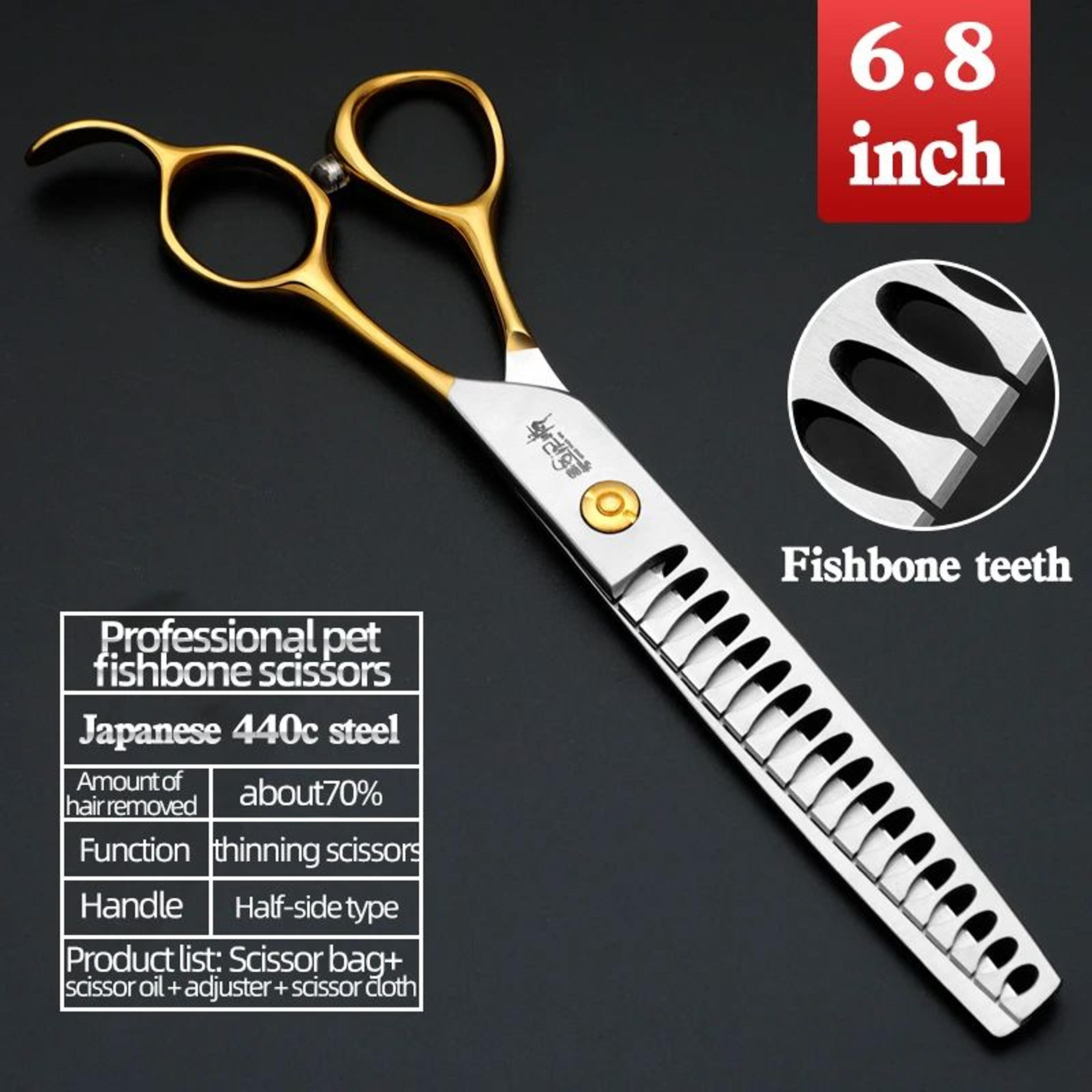 Professional 440C Pet Grooming Scissors Set 7