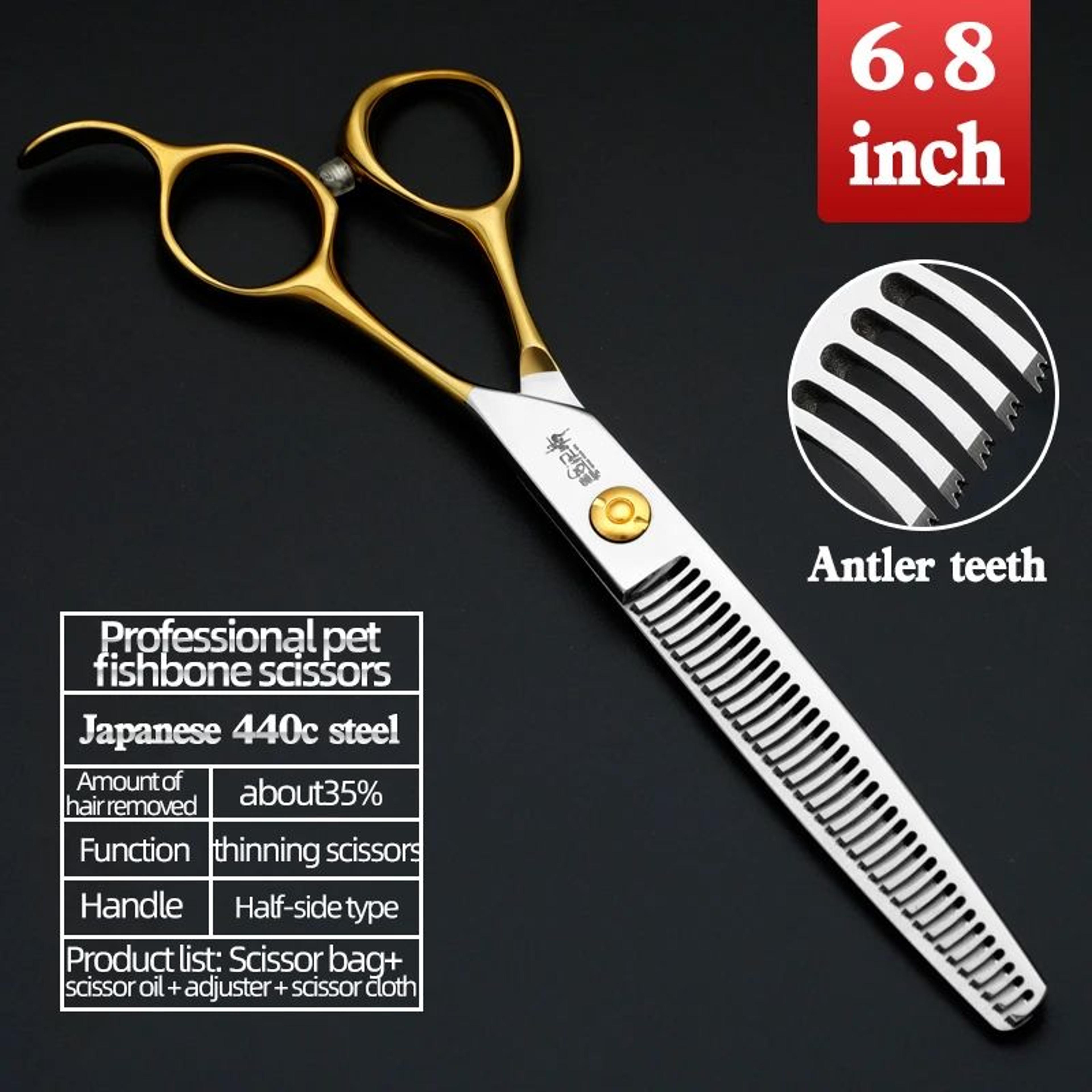 Professional 440C Pet Grooming Scissors Set 8