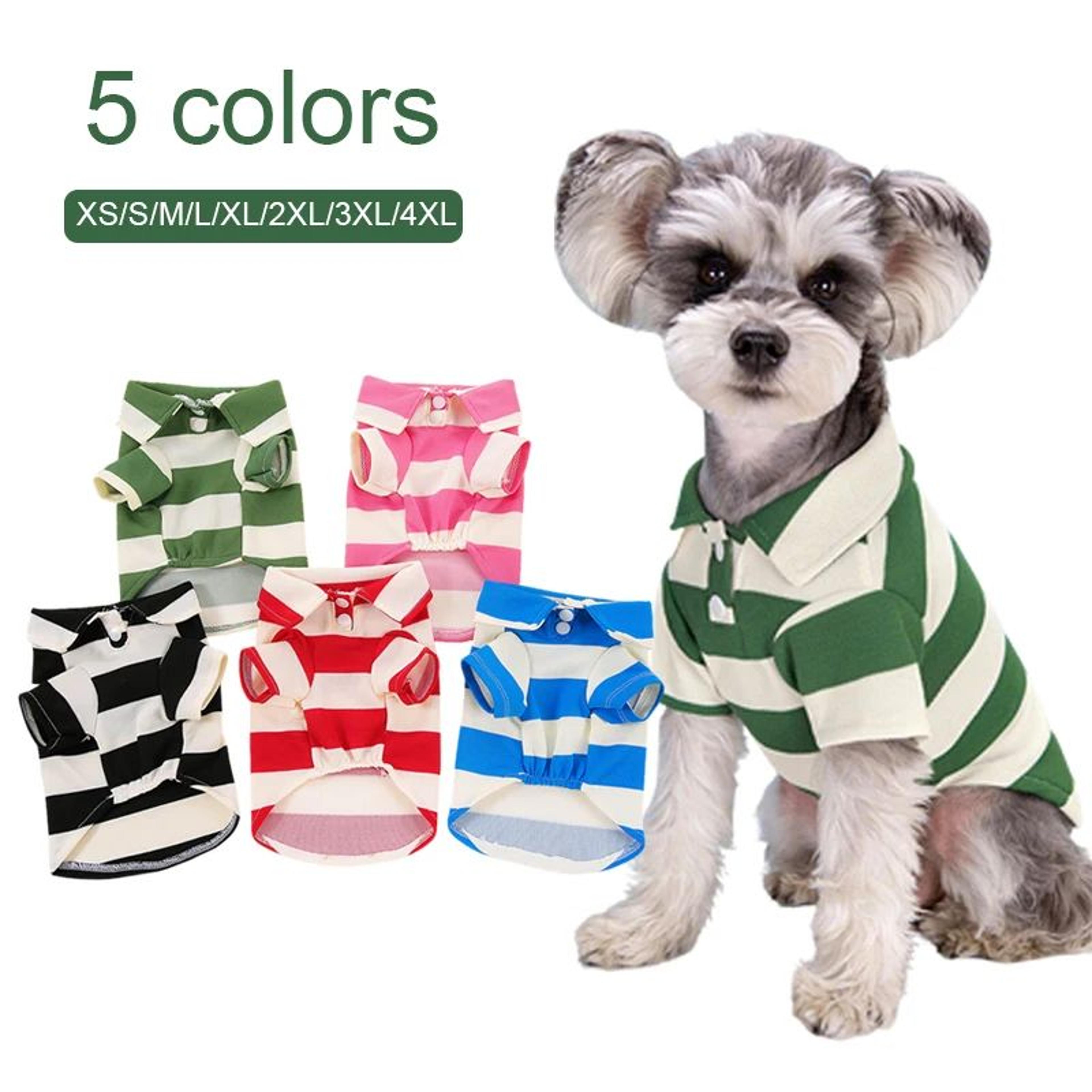 summer dog polo shirt casual pet clothing